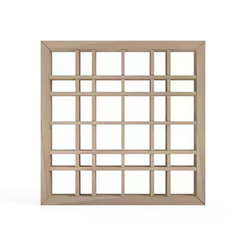 Fukiyose wooden frame with squares 3D print model