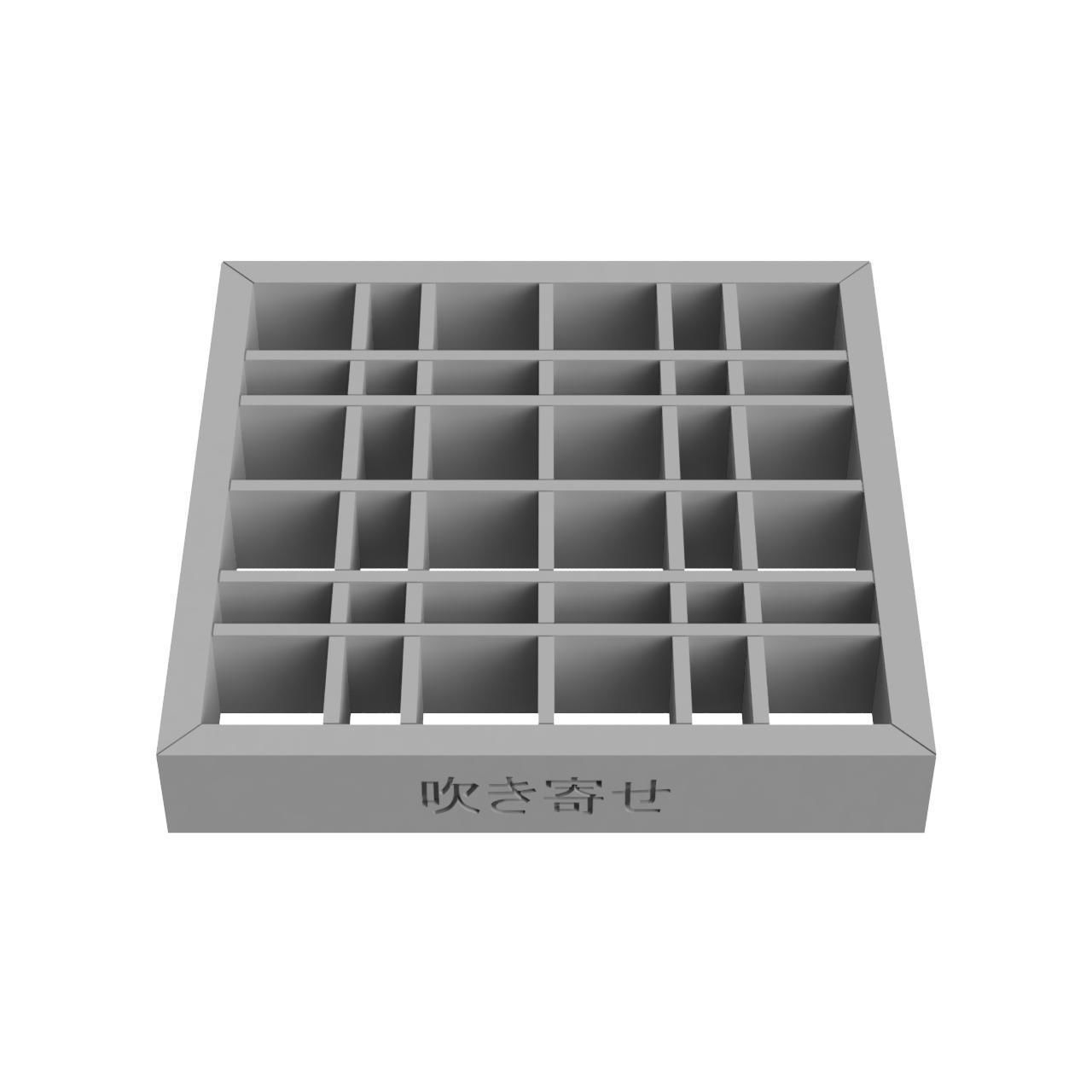 Fukiyose wooden frame with squares 3D print model_3