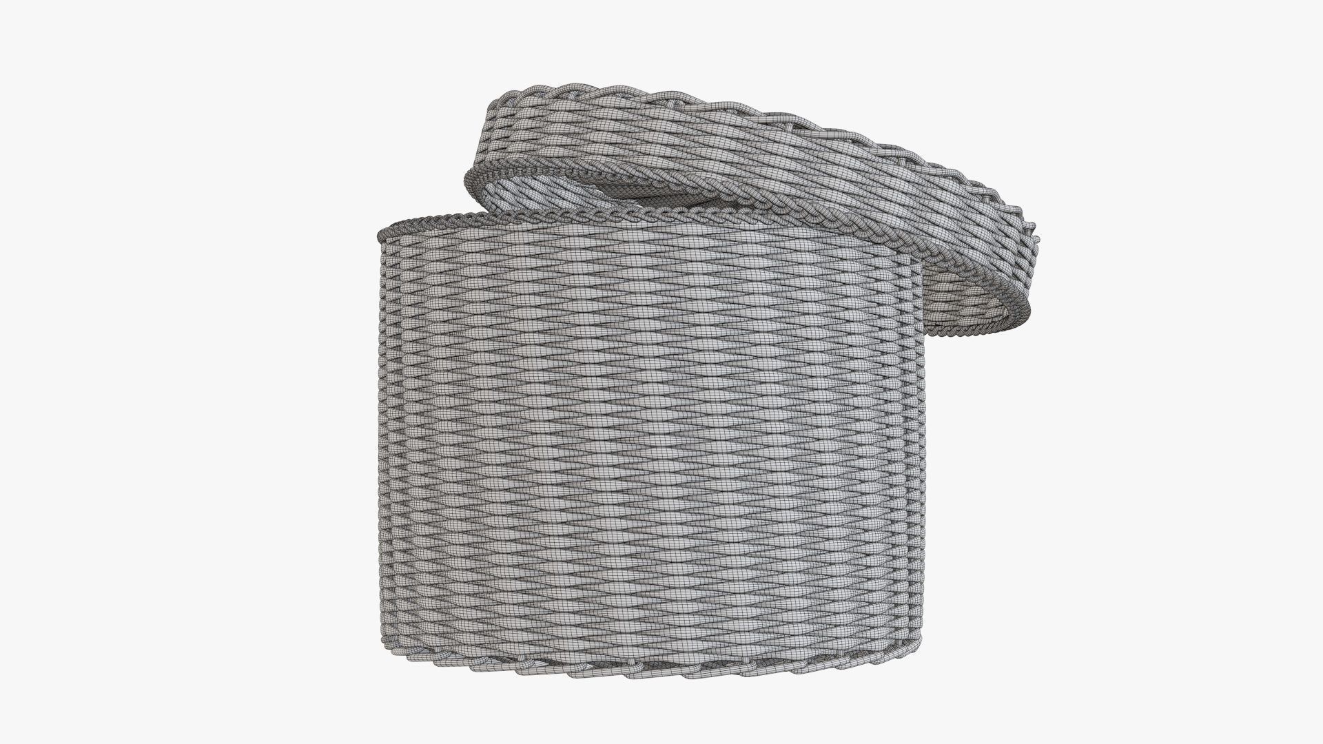 Big wicker box 3D model_6
