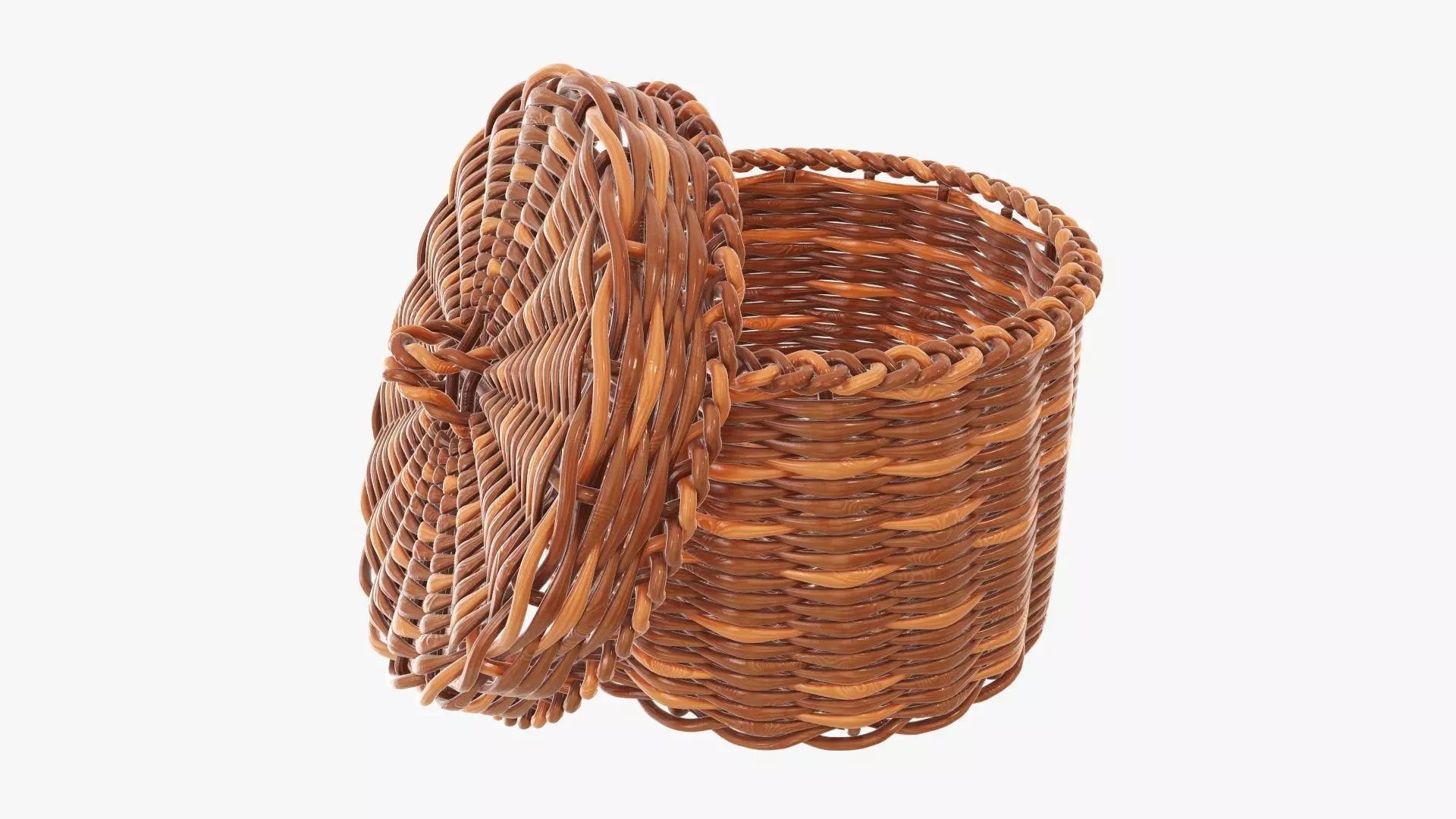 Small wicker box 3D model