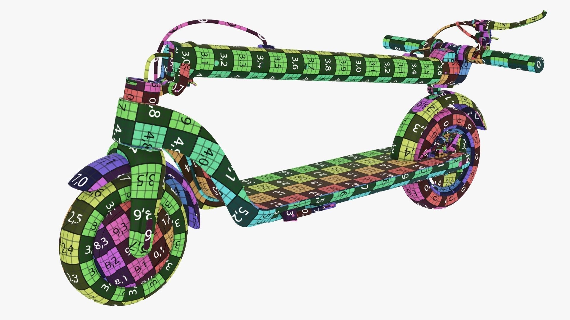 Scooter electric 01 folded 3D model_25