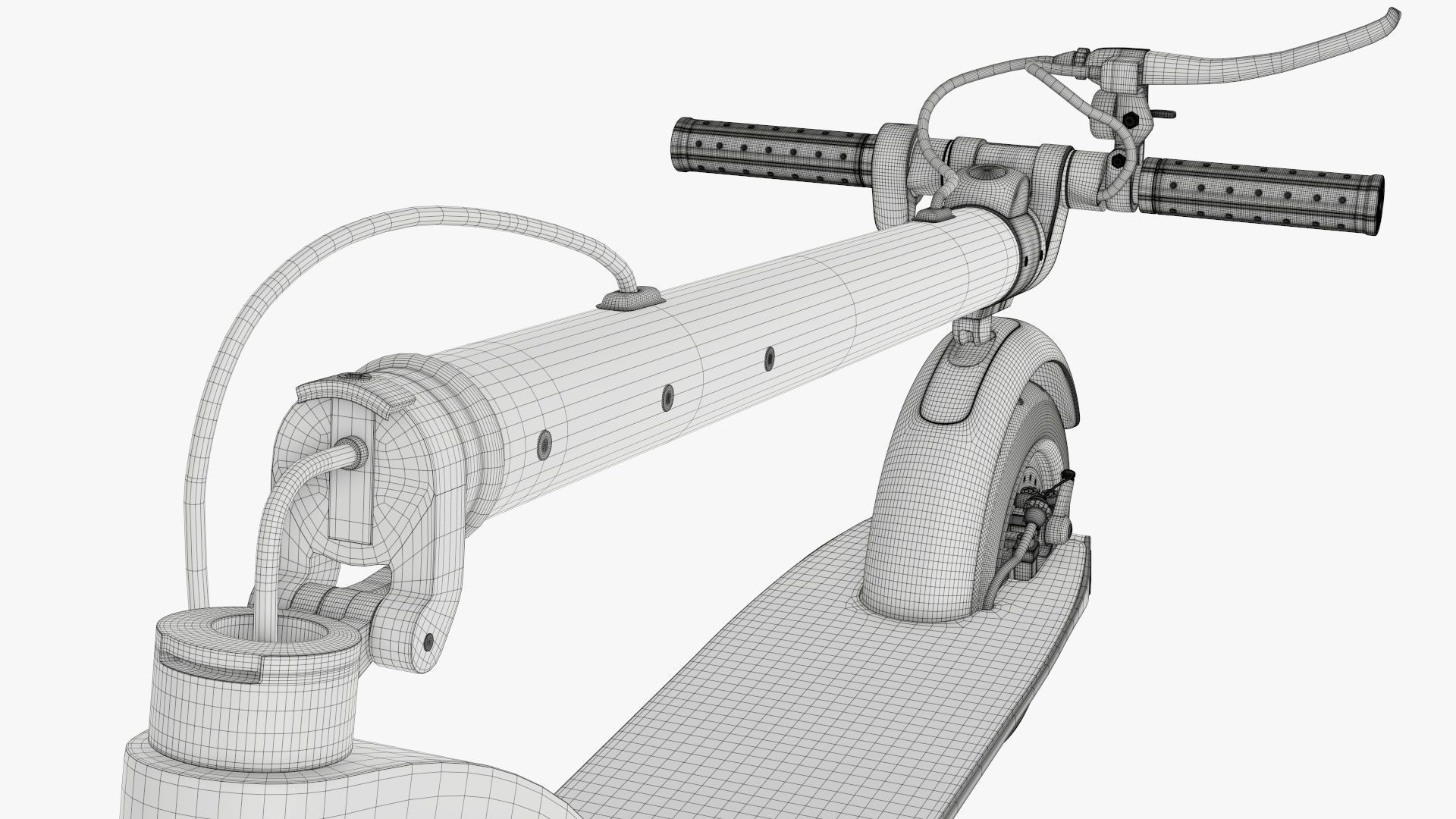 Scooter electric 01 folded 3D model_21