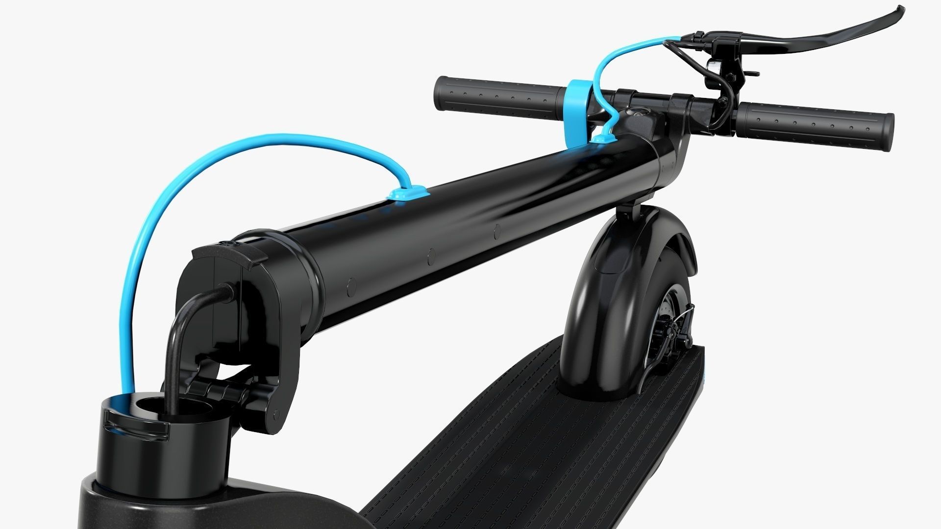 Scooter electric 01 folded 3D model_10