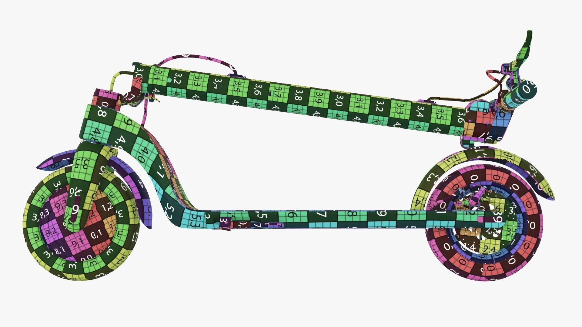 Scooter electric 01 folded 3D model_23