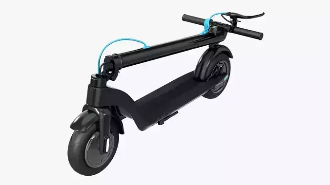 Scooter electric 01 folded