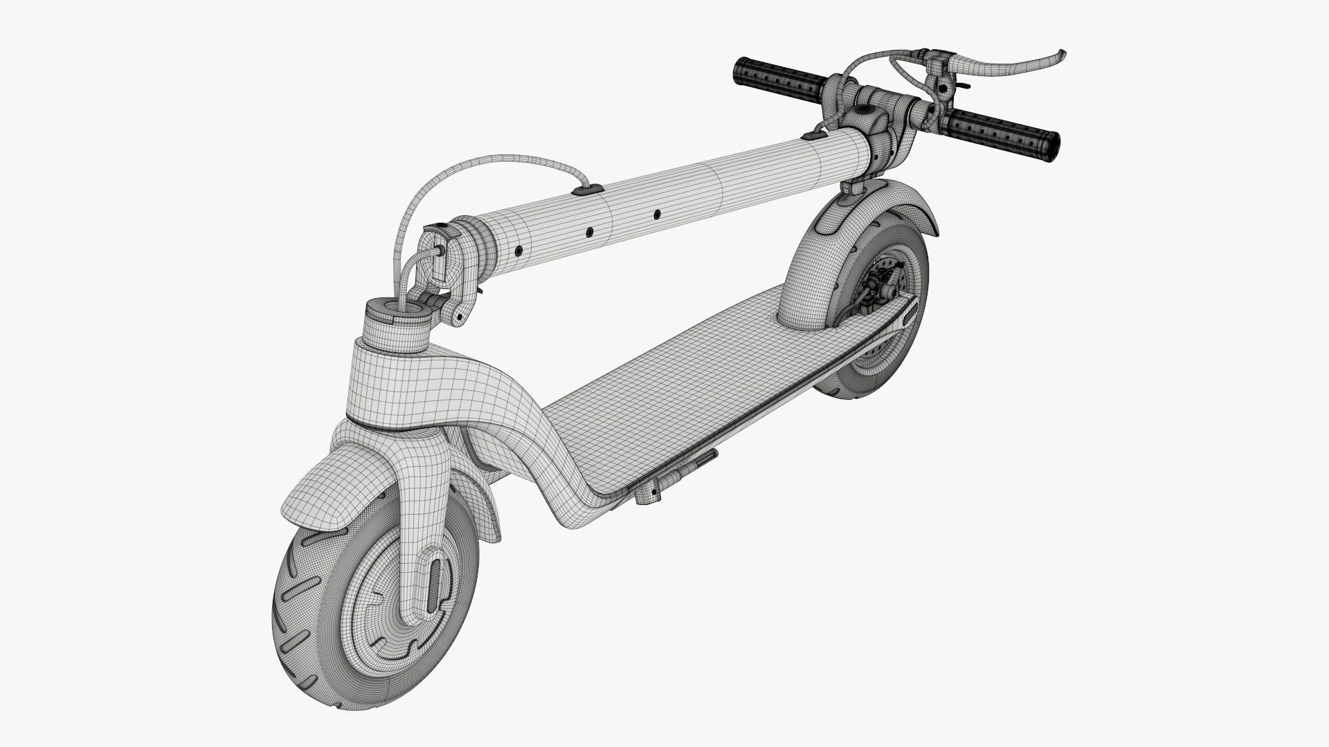 Scooter electric 01 folded 3D model_11