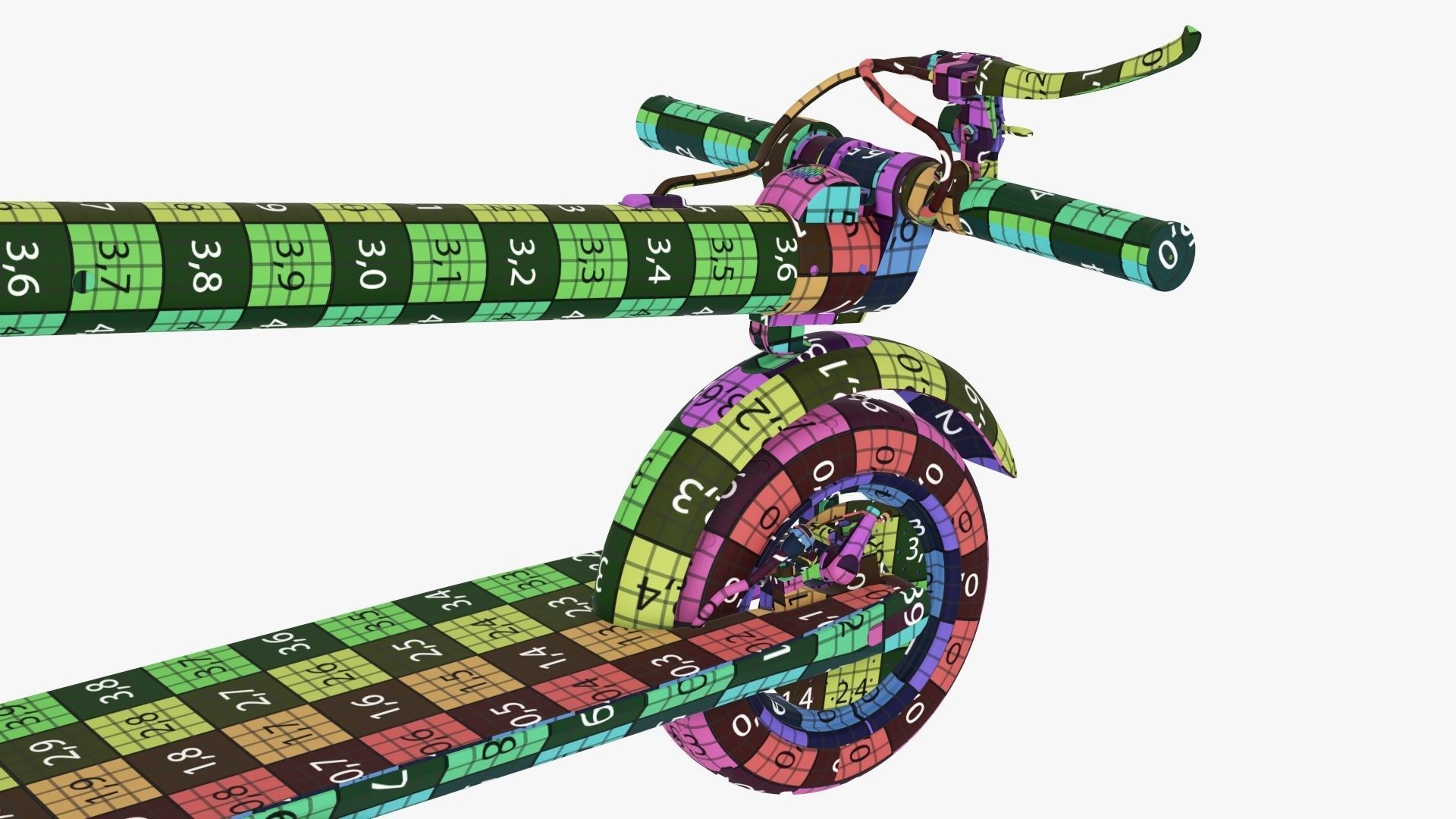 Scooter electric 01 folded 3D model_27