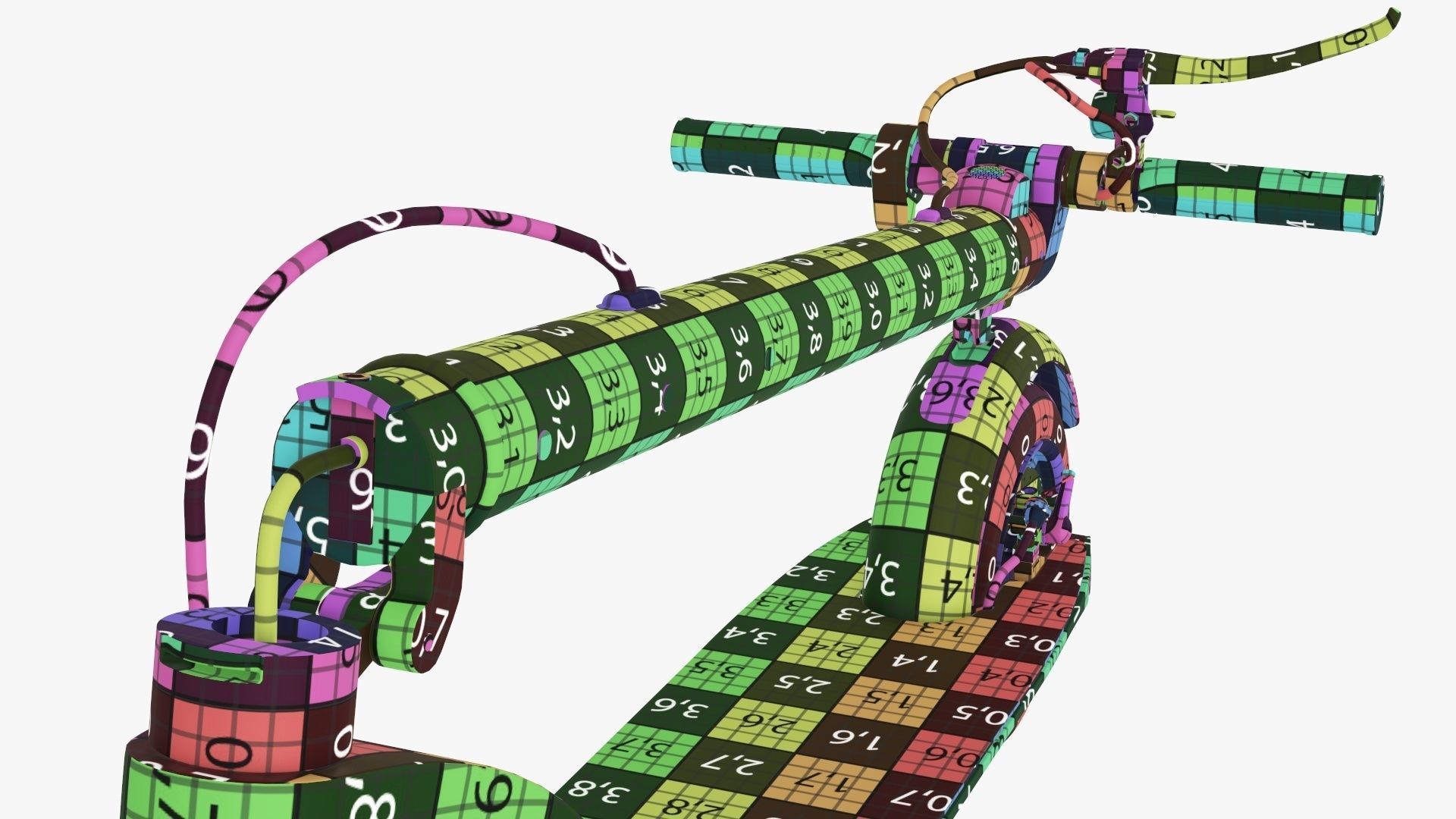 Scooter electric 01 folded 3D model_32