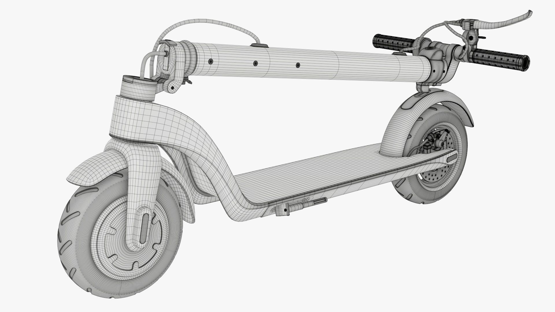 Scooter electric 01 folded 3D model_14