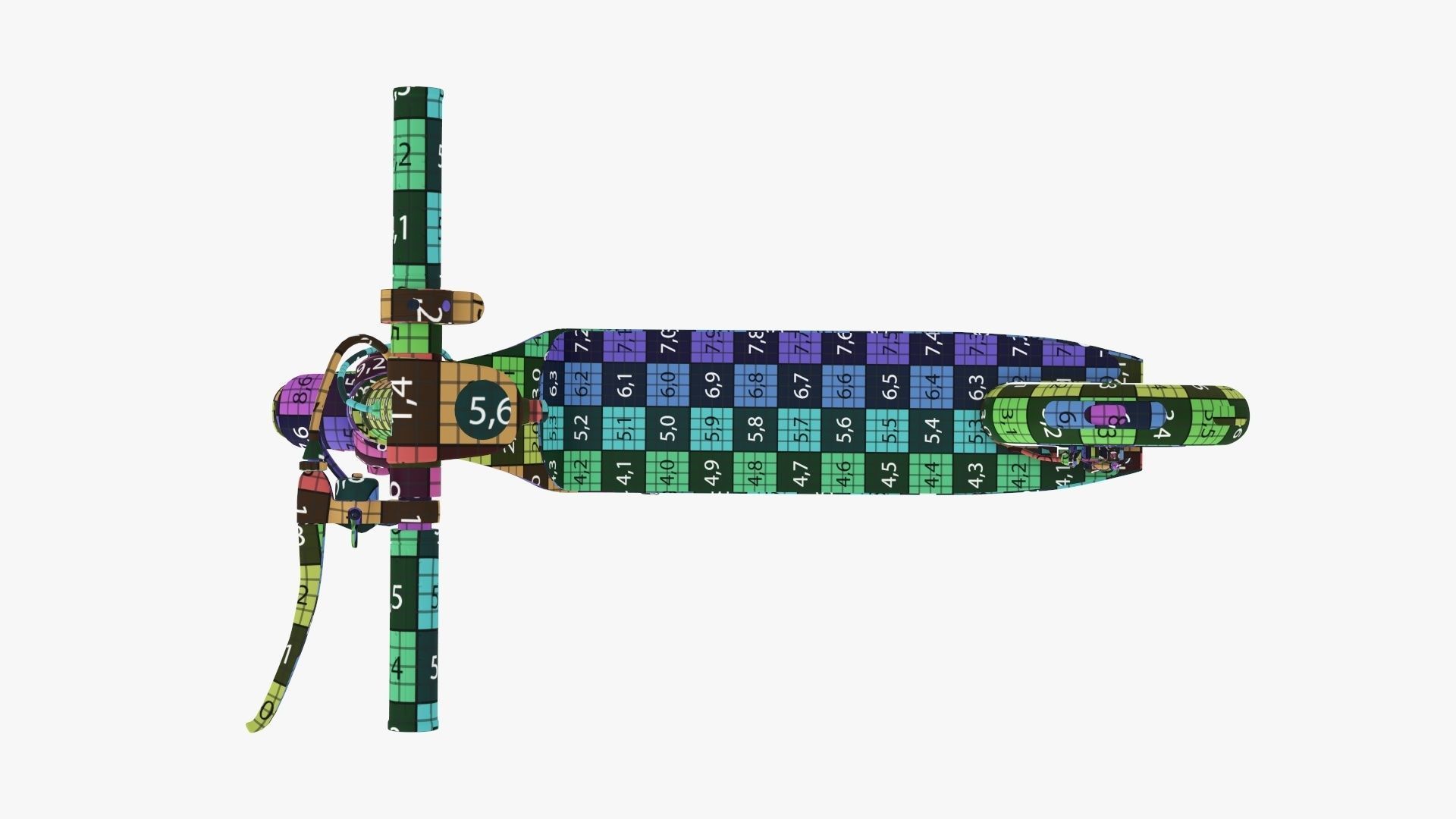 Scooter electric 01 white 3D model_25