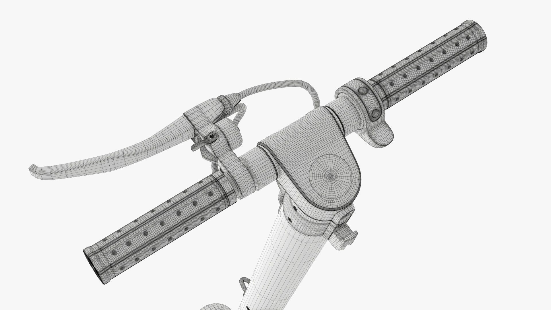 Scooter electric 01 white 3D model_21