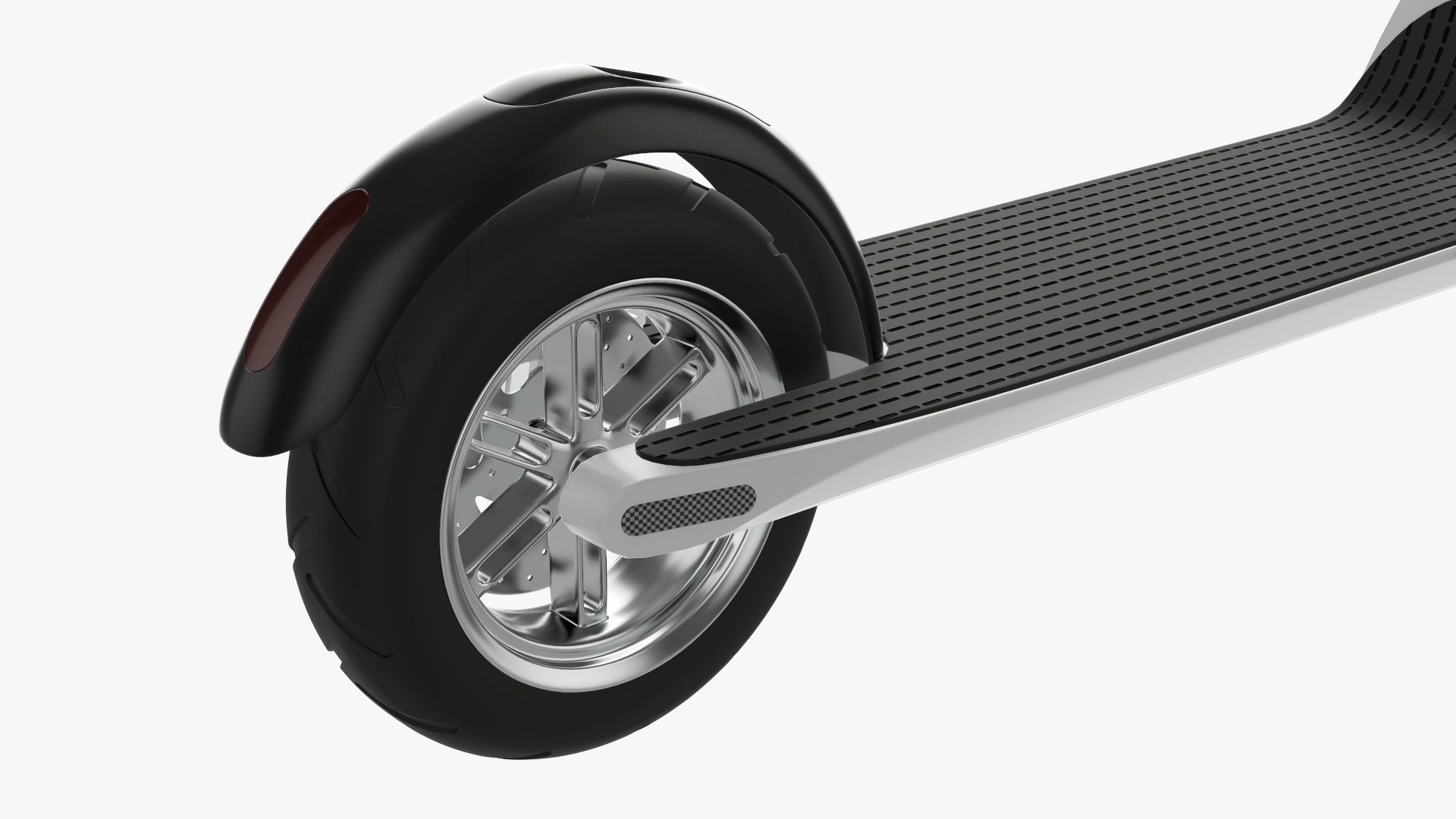 Scooter electric 01 white 3D model_7