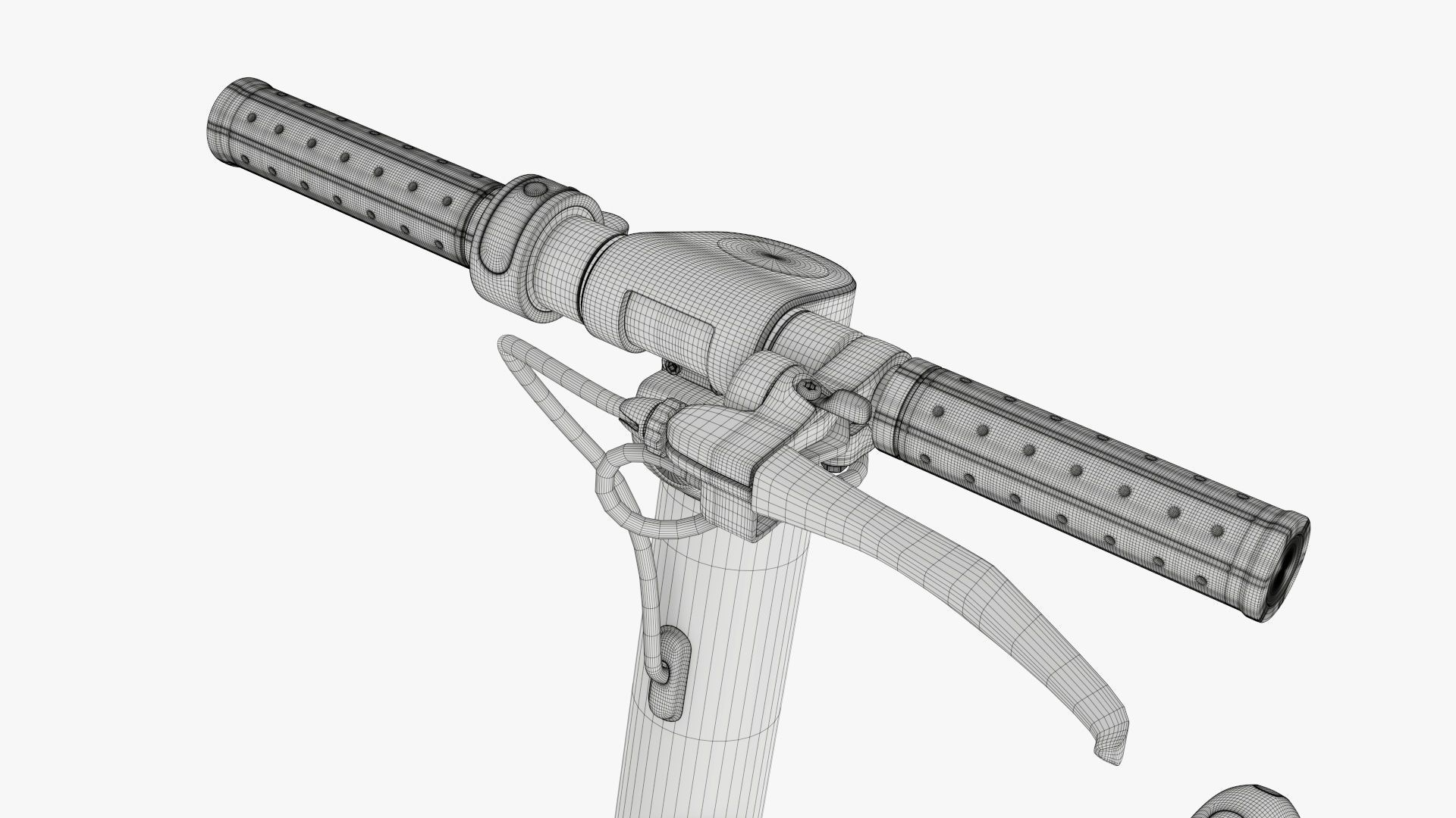 Scooter electric 01 white 3D model_20