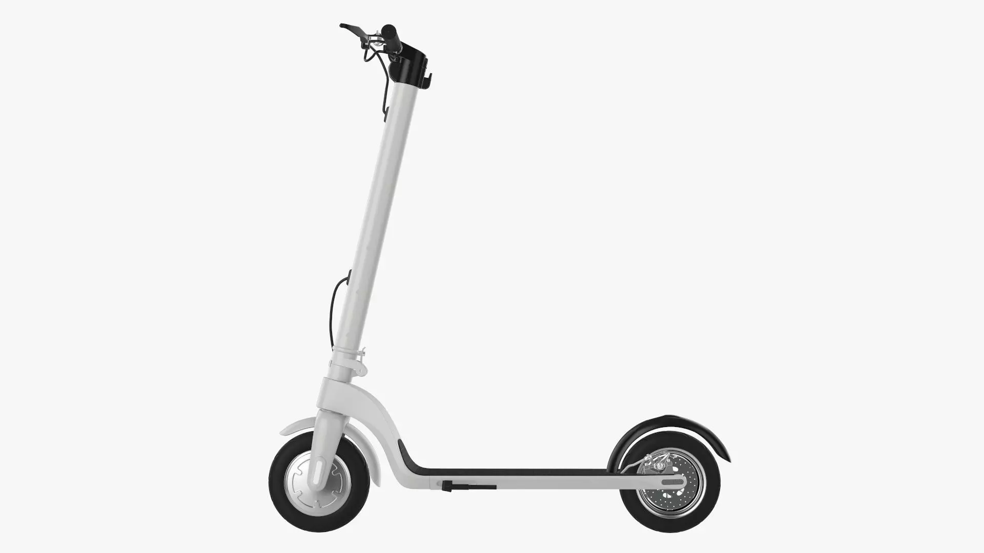 Scooter electric 01 white 3D model_0