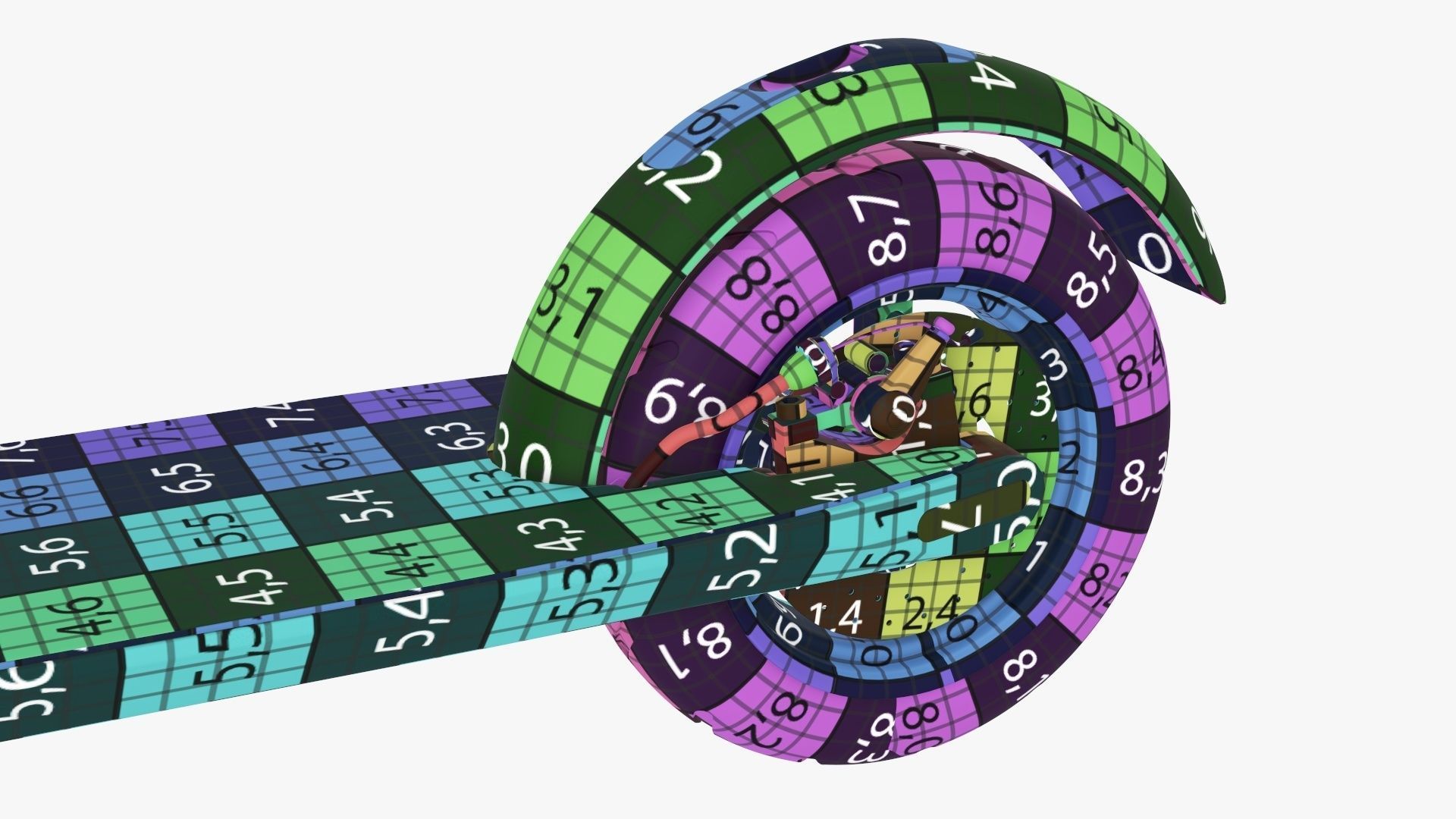 Scooter electric 01 white 3D model_28