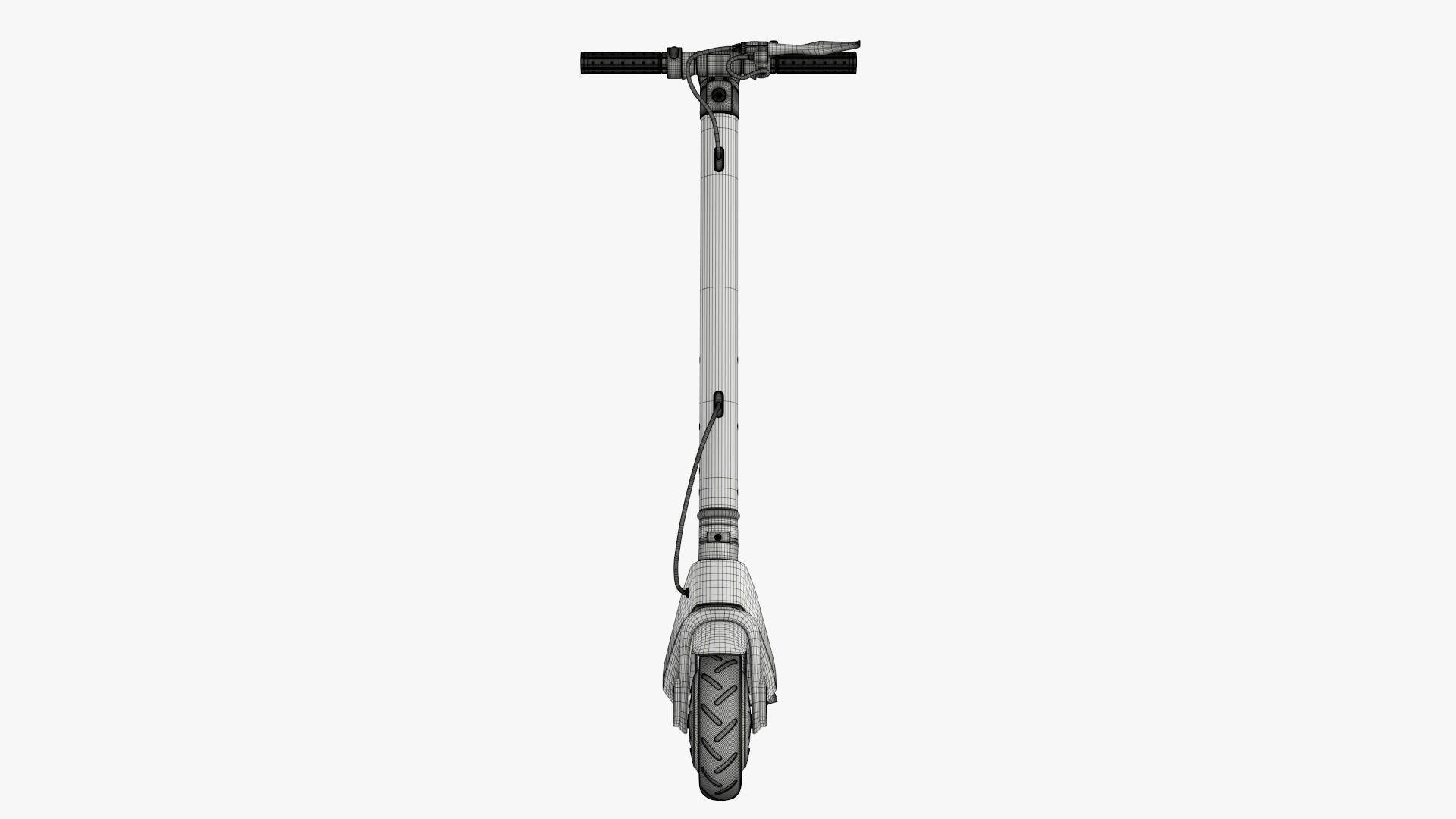 Scooter electric 01 white 3D model_13