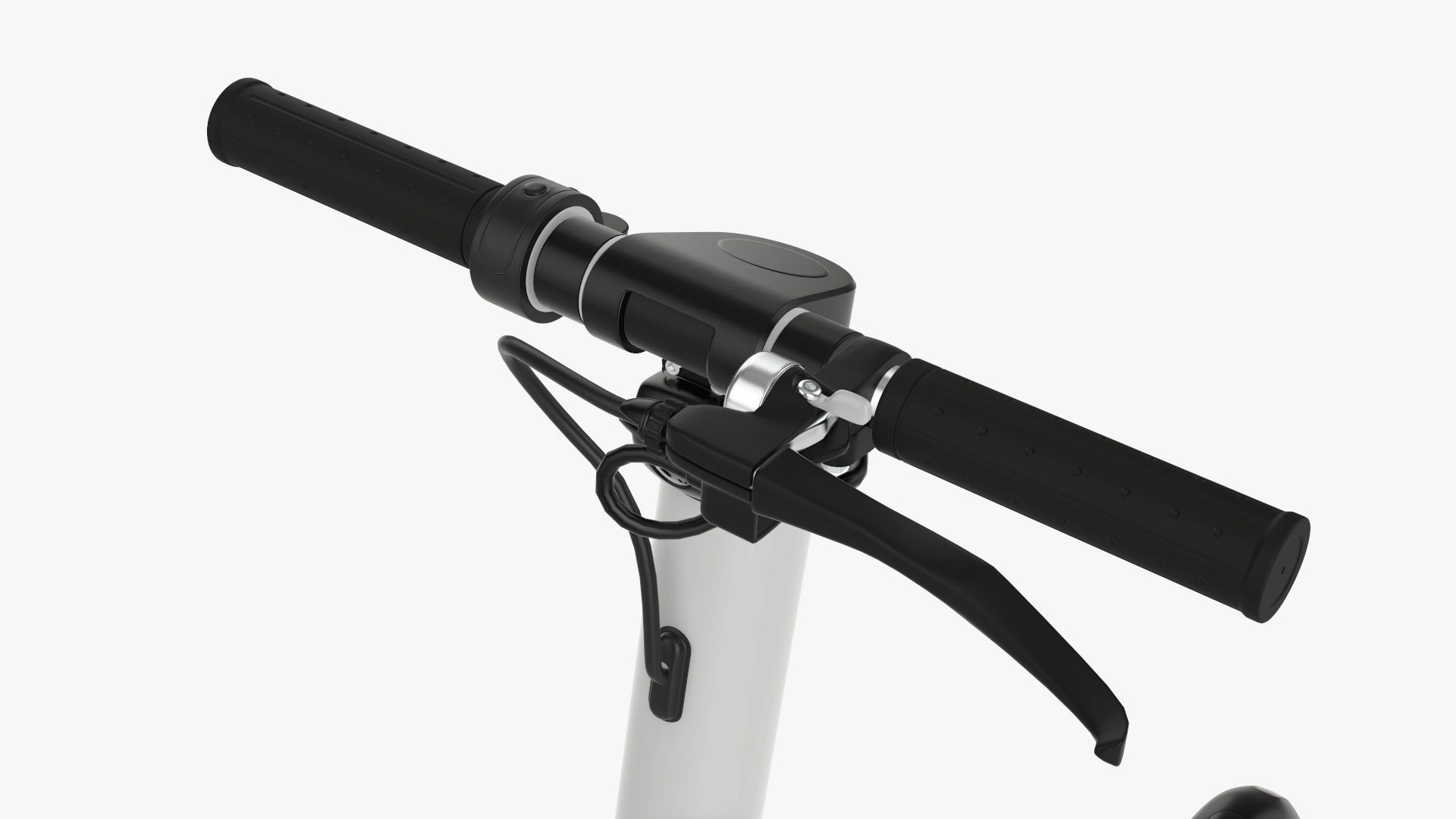 Scooter electric 01 white 3D model_9