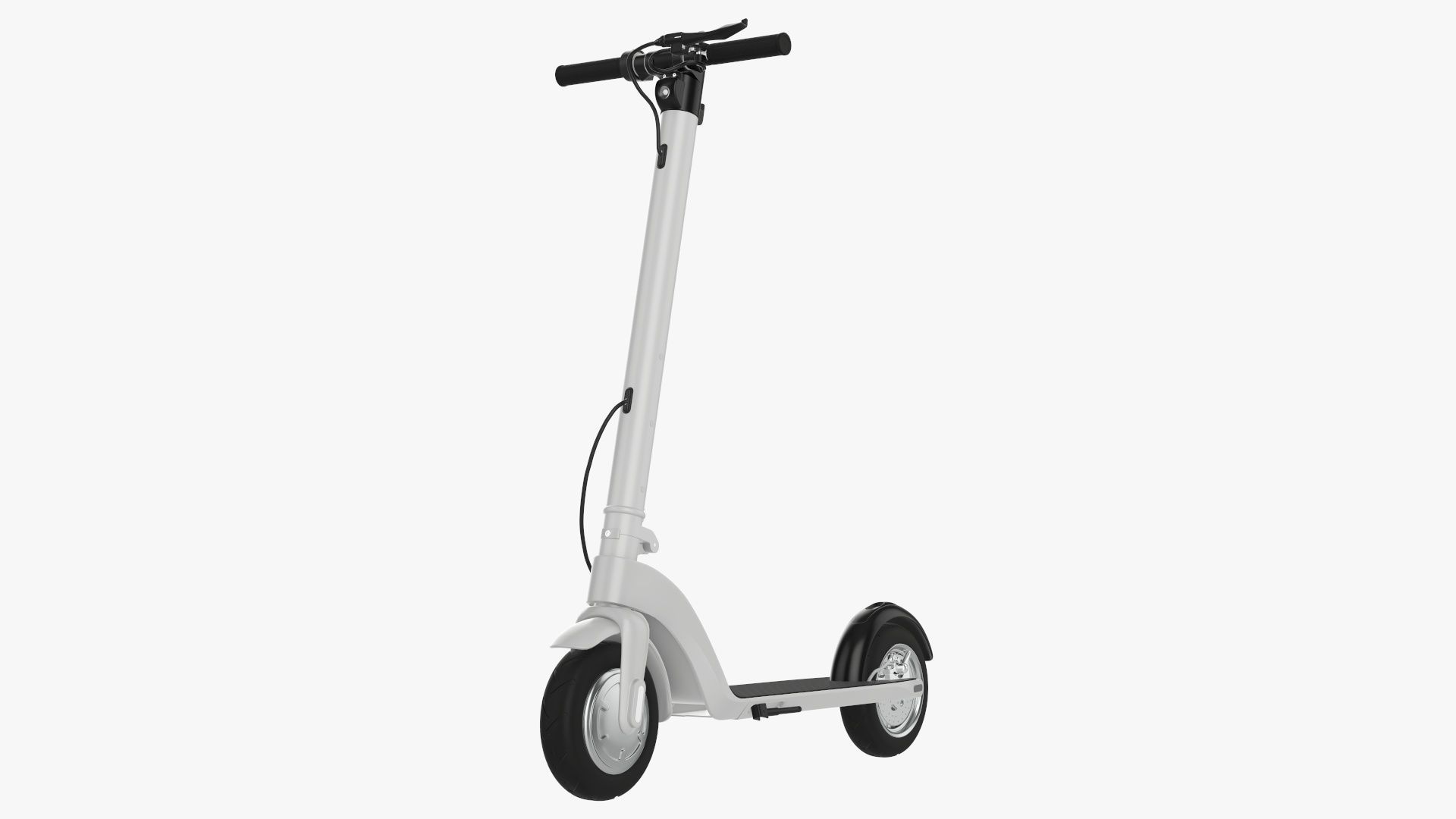 Scooter electric 01 white 3D model_1