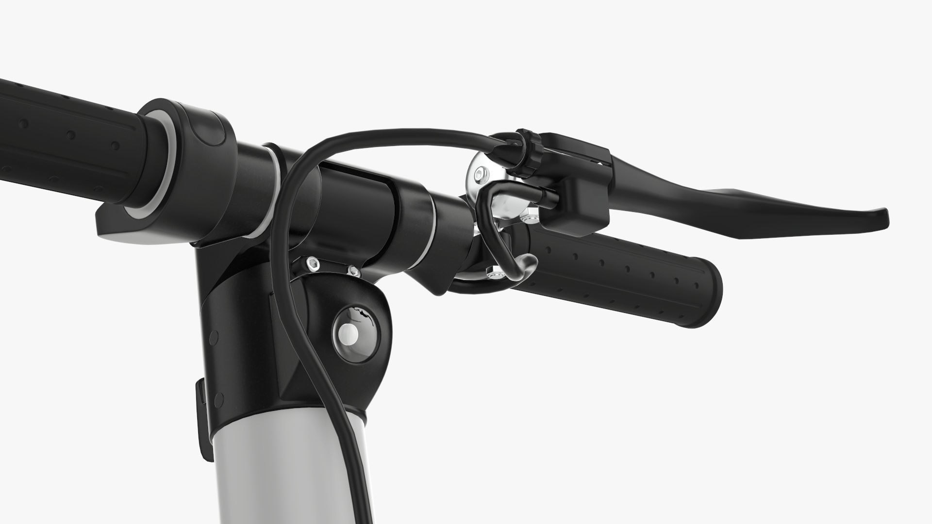 Scooter electric 01 white 3D model_11