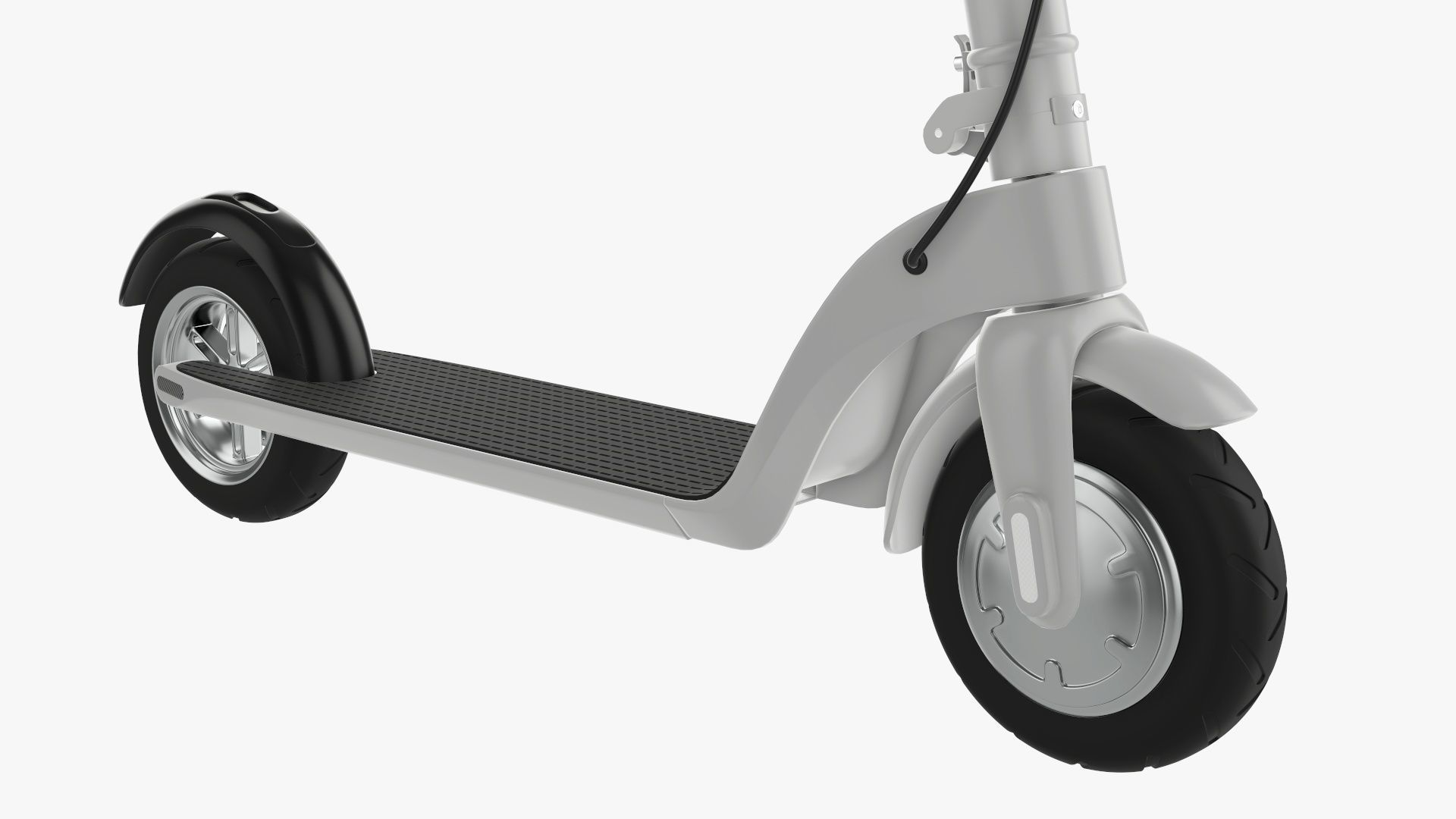 Scooter electric 01 white 3D model_5