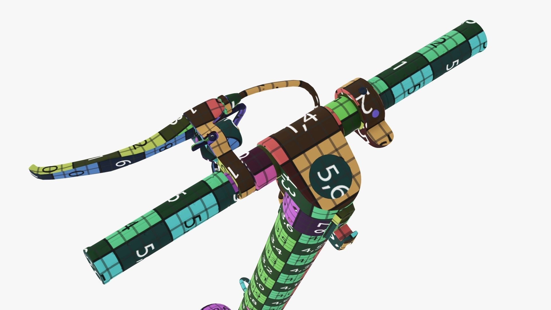 Scooter electric 01 white 3D model_32