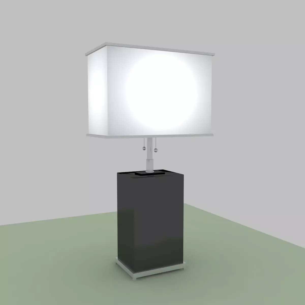 Williams-Sonoma Home Black crystal Cube table lamp Free 3D model