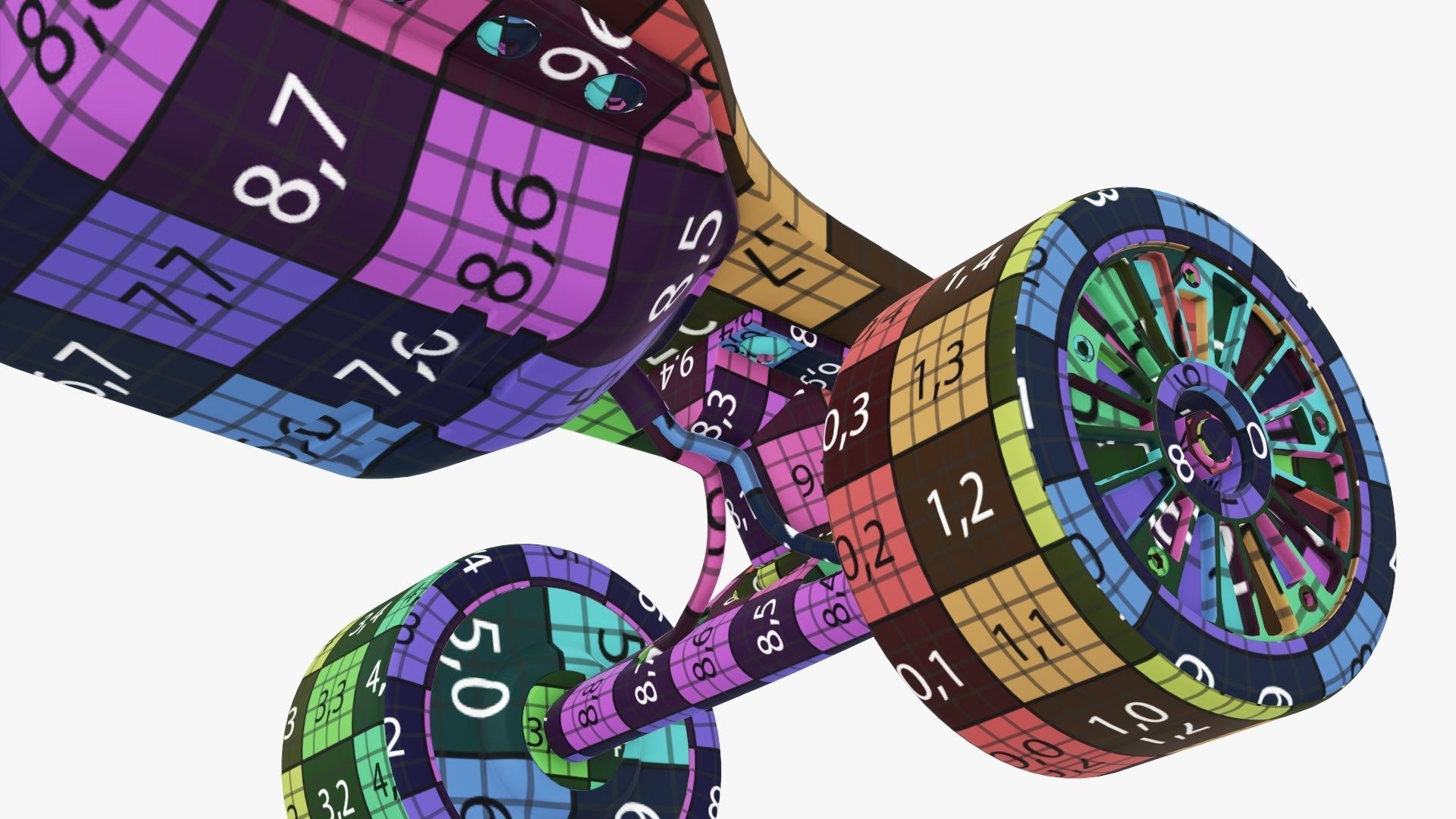 Skateboard electric 01 3D model_26