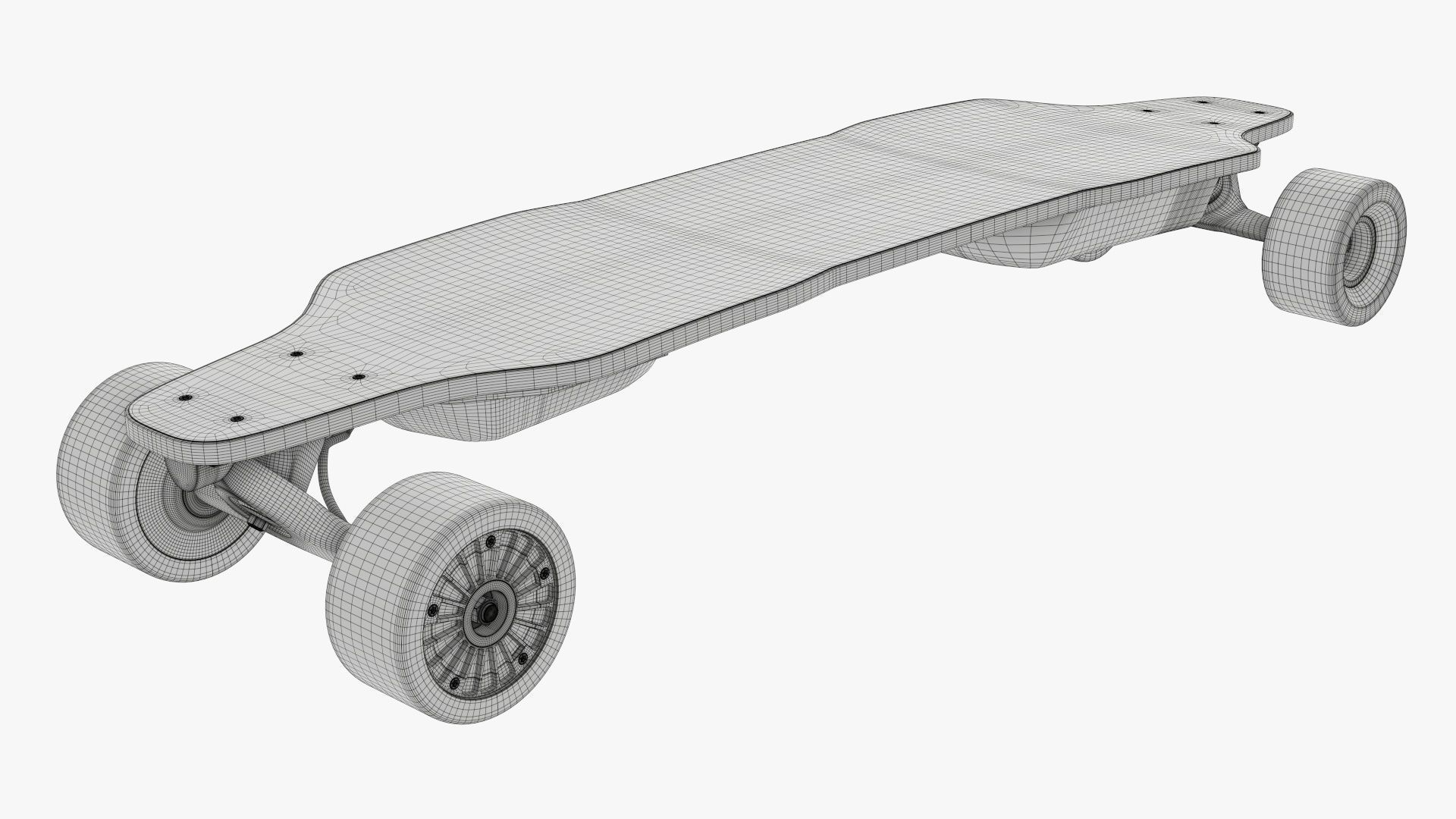 Skateboard electric 01 3D model_12