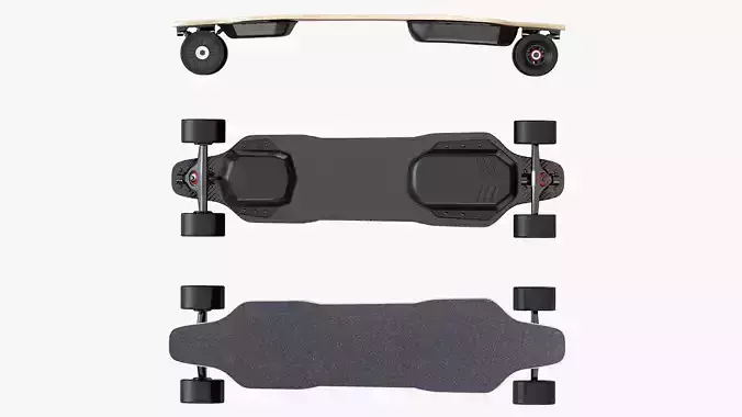 Skateboard electric 01 3D model