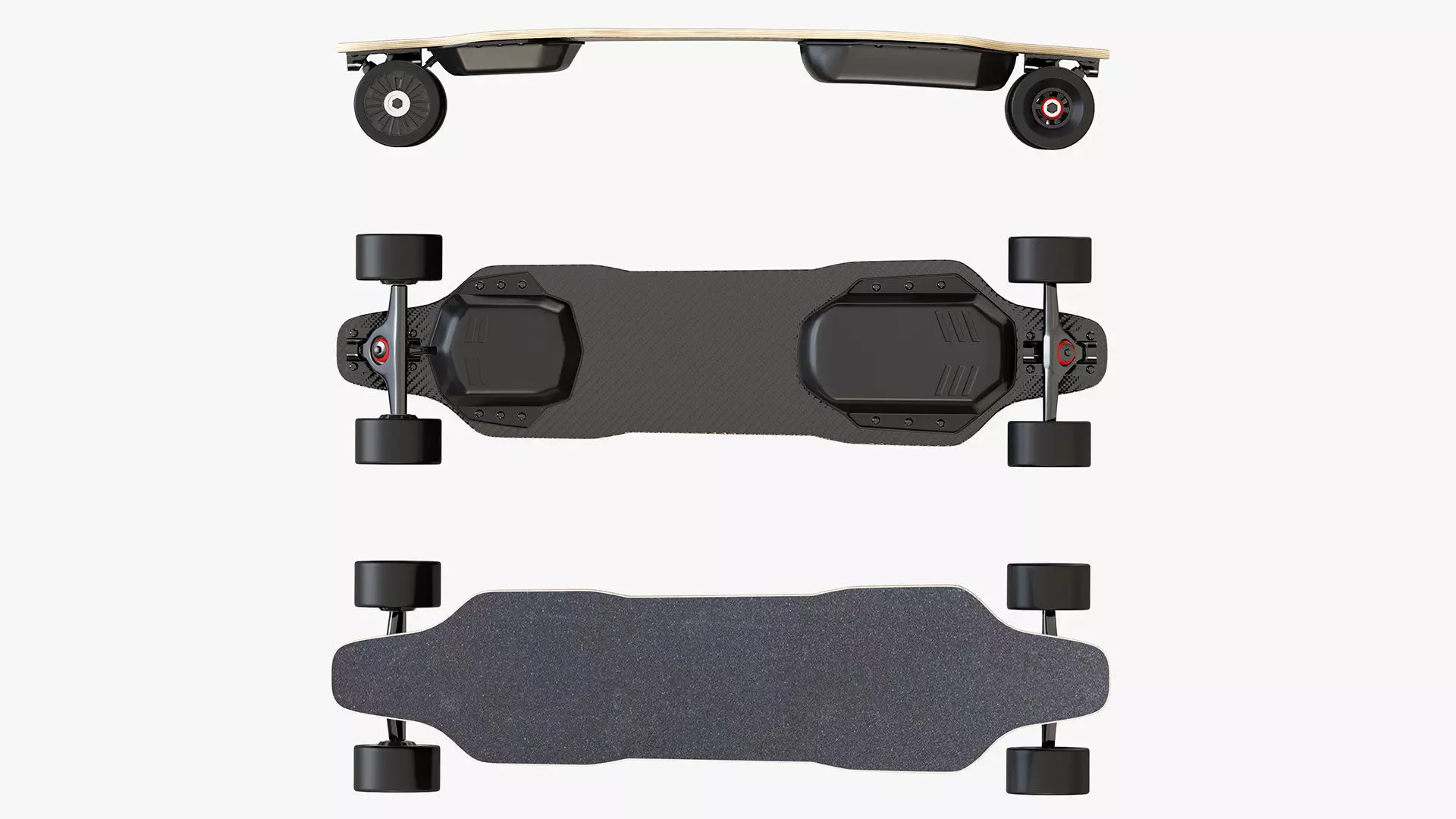 Skateboard electric 01 3D model_0