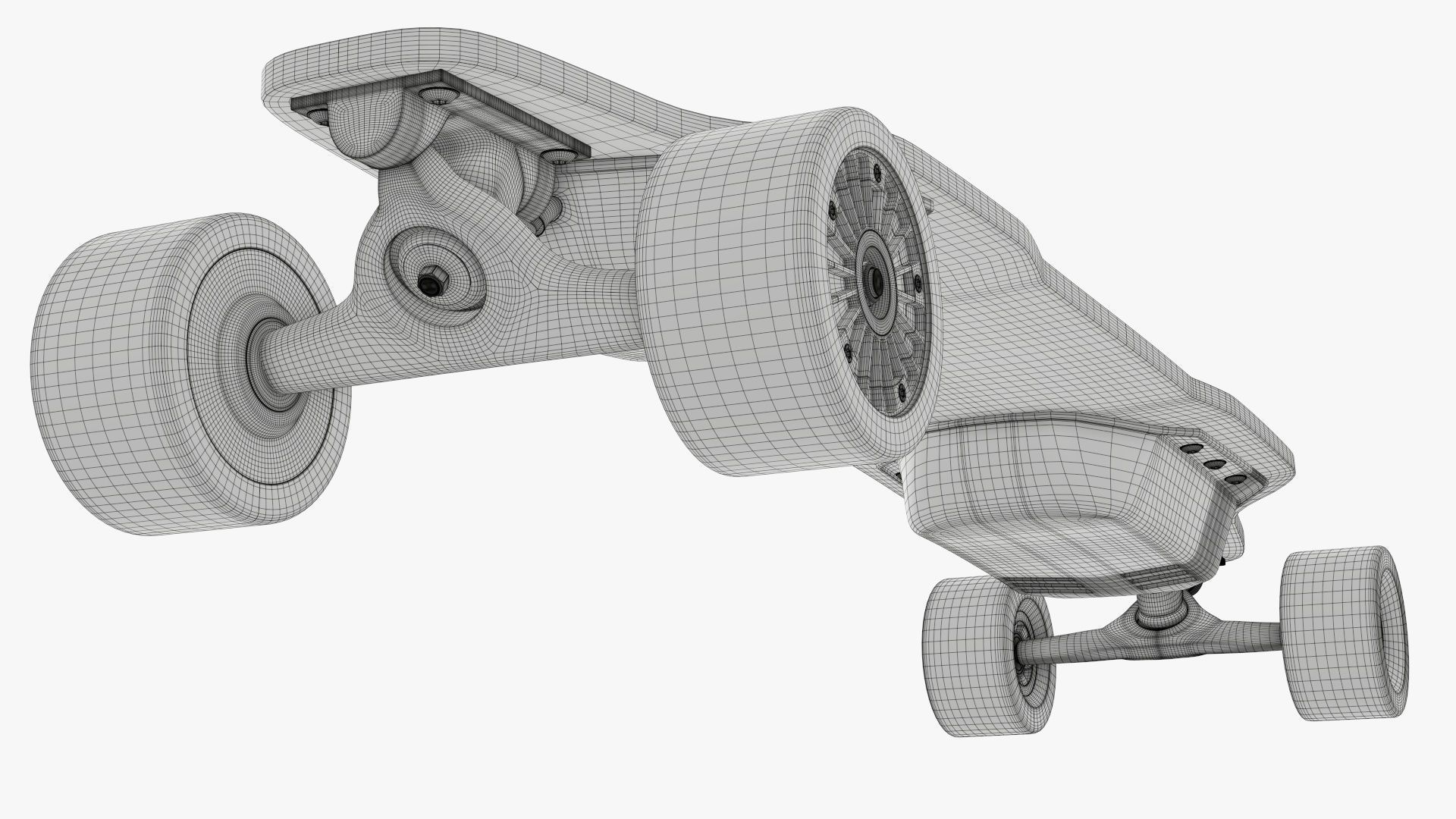 Skateboard electric 01 3D model_13