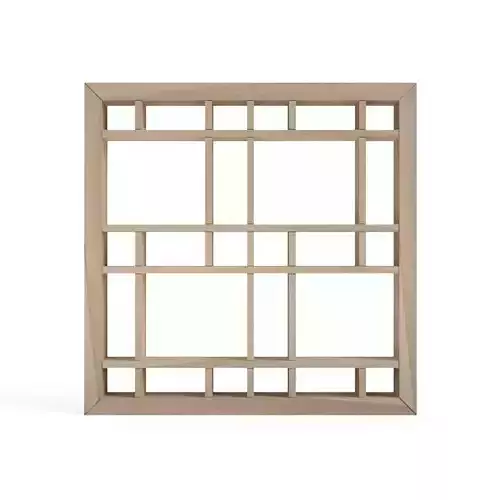 Okuriigeta-part2 square frame - oak 3D print model