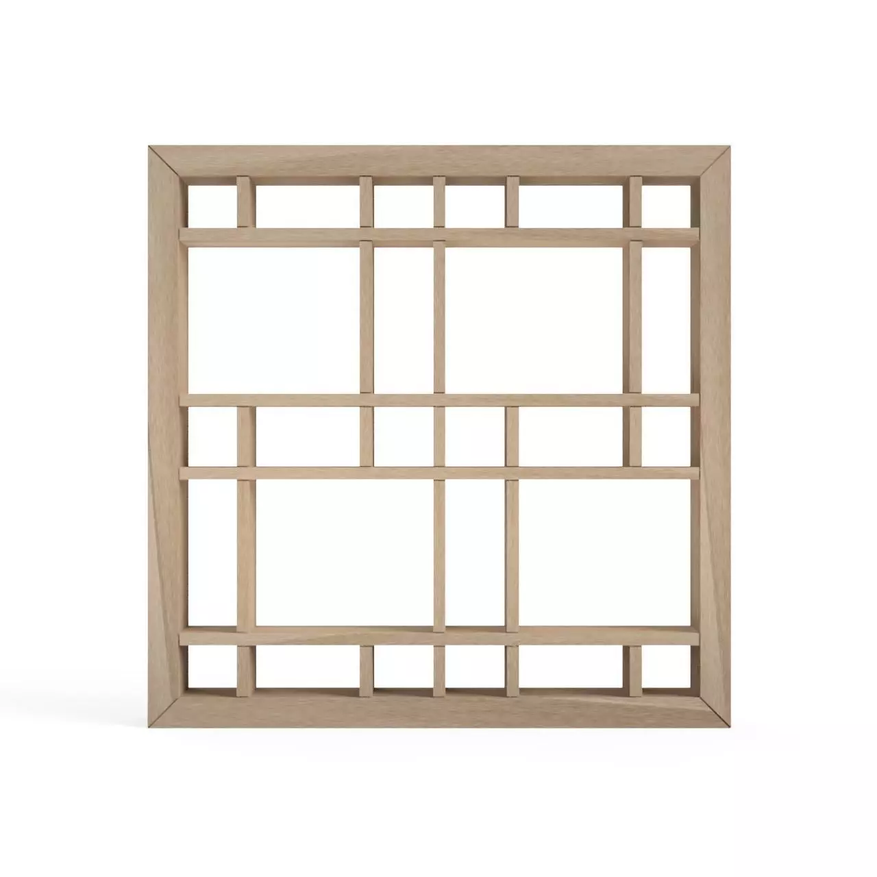 Okuriigeta-part2 square frame - oak 3D print model_0
