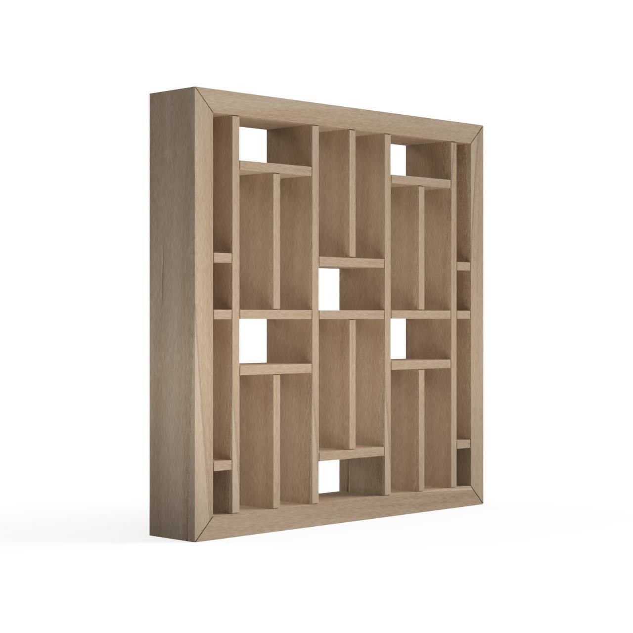 Teinojikuzushi wooden frame with squares 3D print model_2
