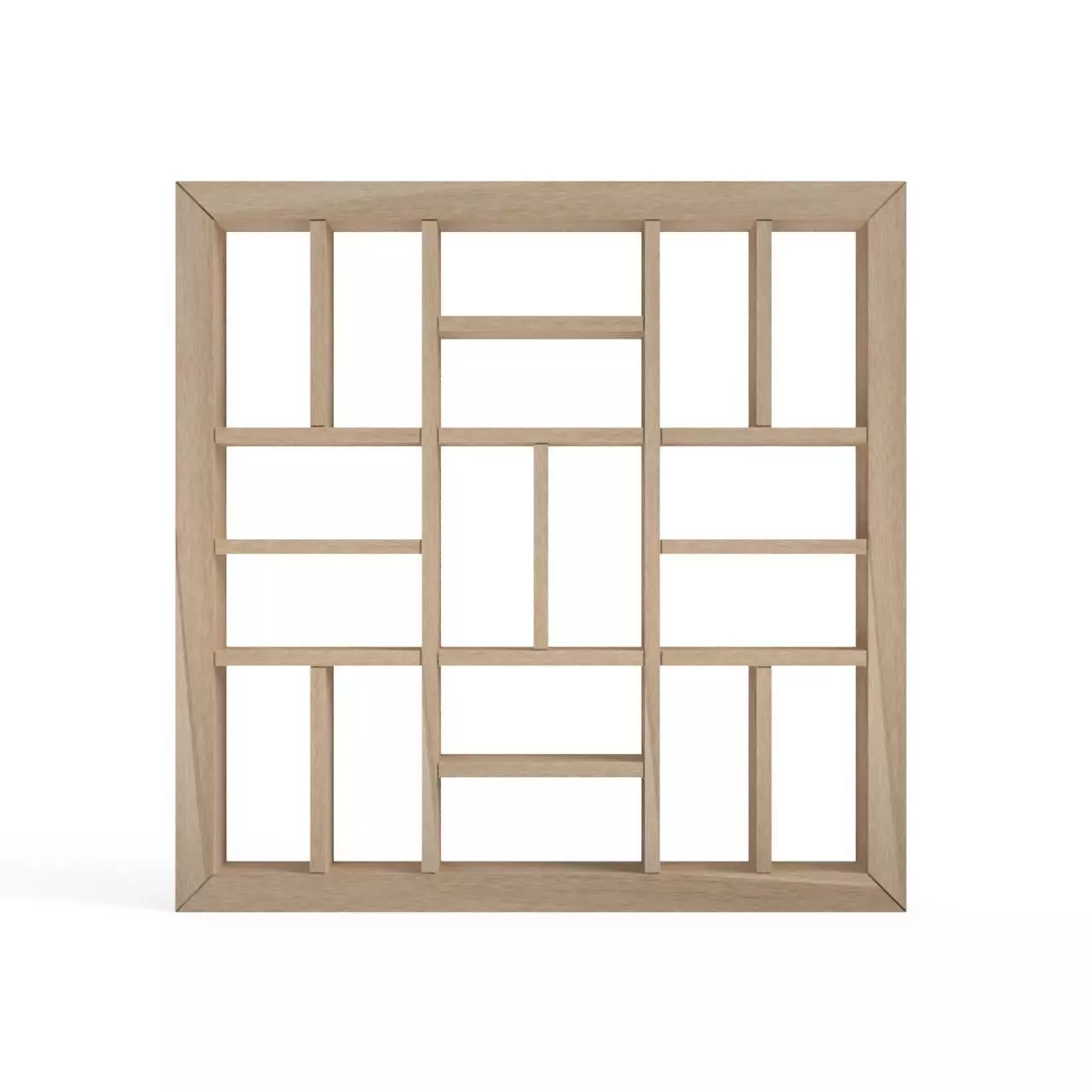 Ninojikuzushi-part2 square frame - oak 3D print model_0