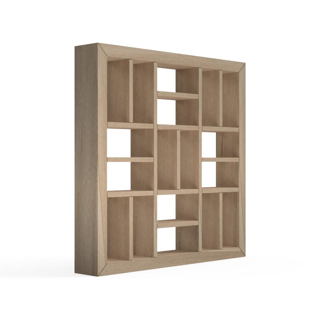 Ninojikuzushi-part2 square frame - oak 3D print model_2