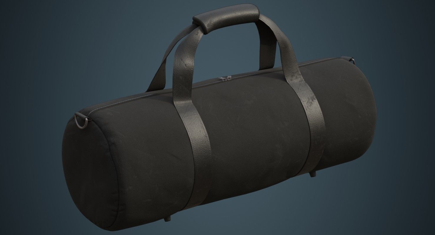 Gym Bag 1D Low-poly 3D model_4