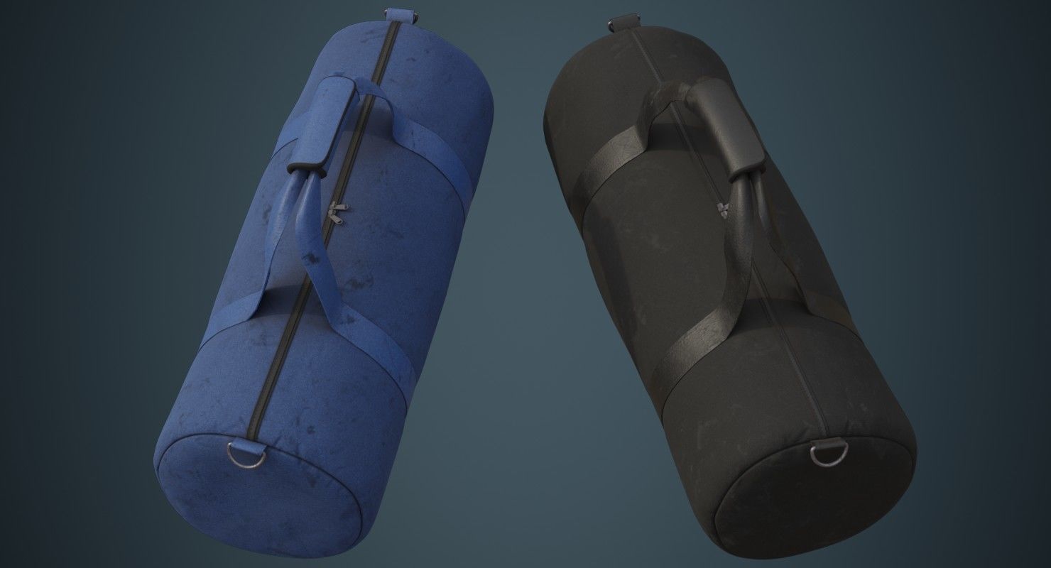Gym Bag 1D Low-poly 3D model_1