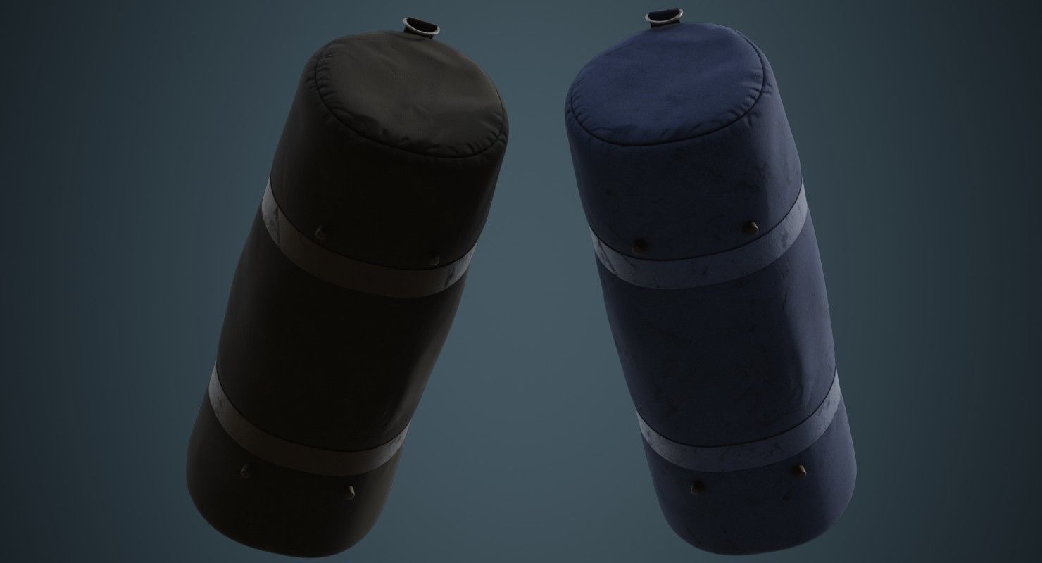 Gym Bag 1D Low-poly 3D model_2