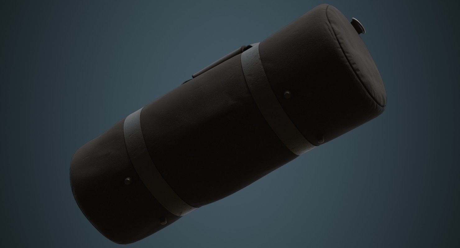 Gym Bag 1D Low-poly 3D model_7