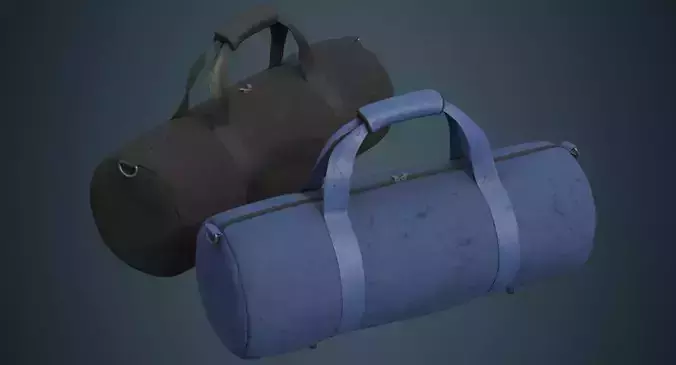 Gym Bag 1D Low-poly 3D model