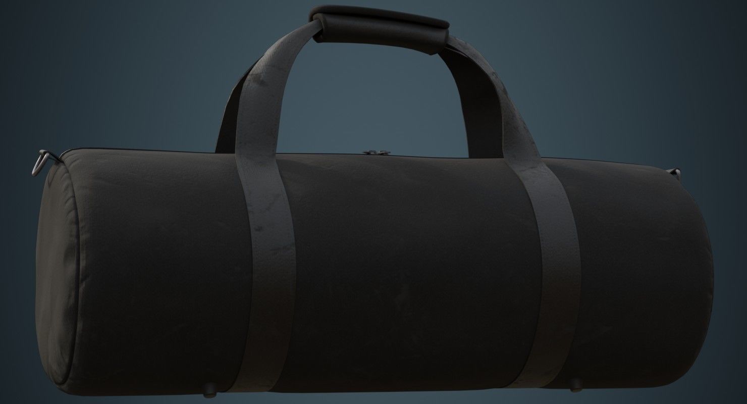 Gym Bag 1D Low-poly 3D model_6