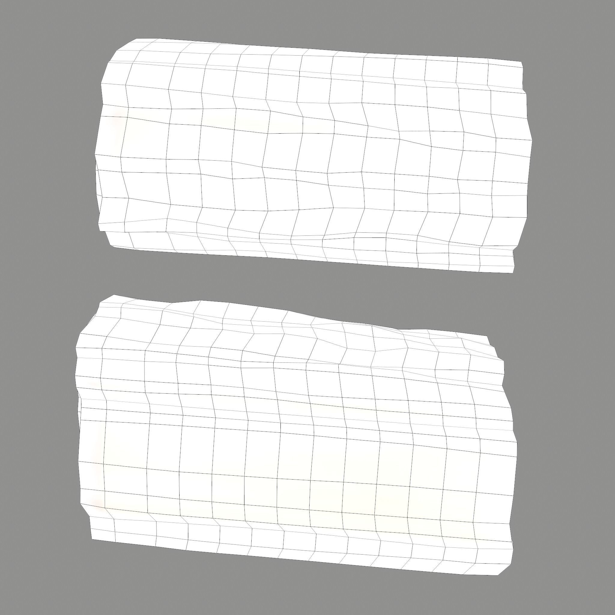 Wood Log Low-poly 3D model_23