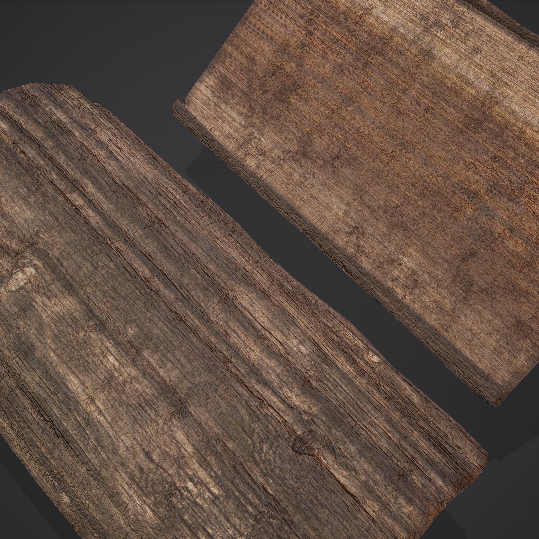 Wood Log Low-poly 3D model_18