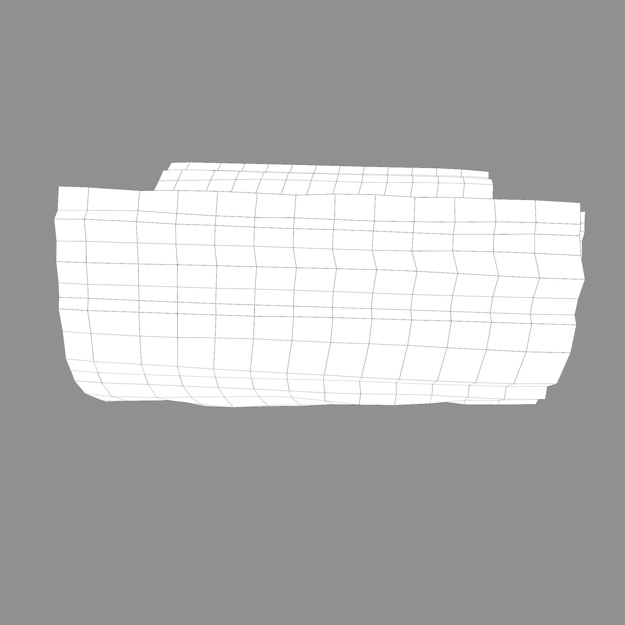 Wood Log Low-poly 3D model_24