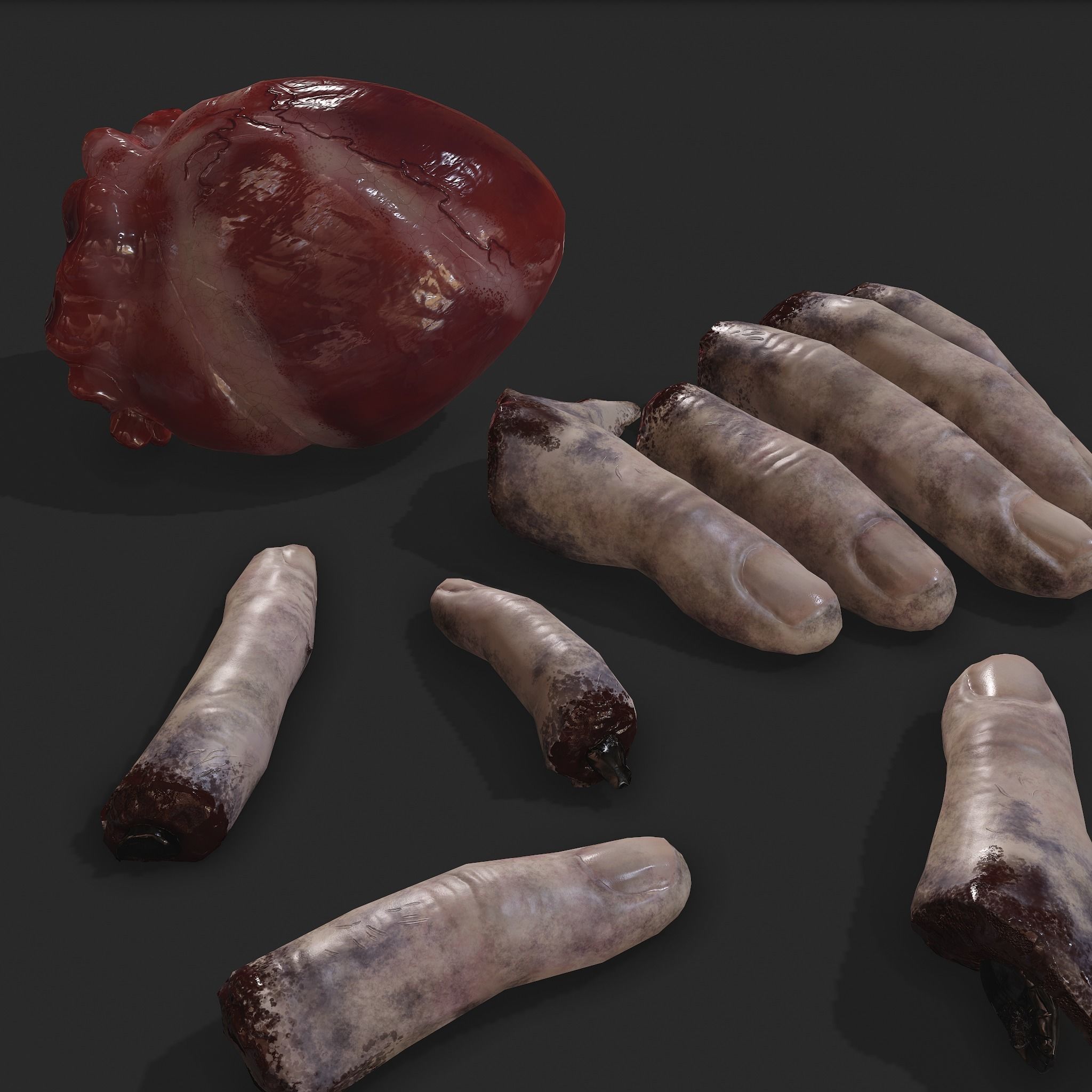 Halloween Horror Props Pack  3D Model Collection_89