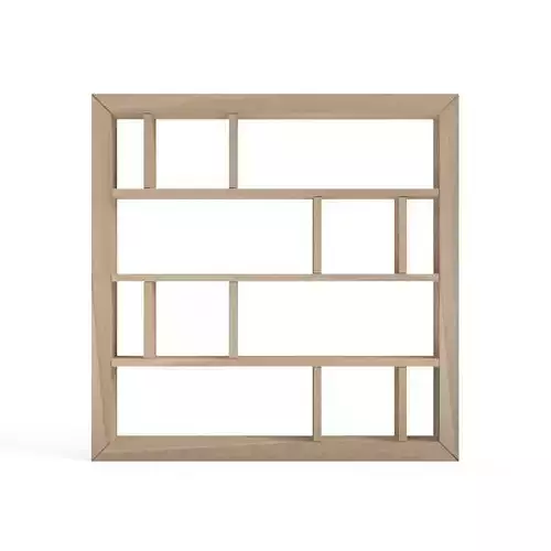Rengazumi bookcase - oak 3D print model