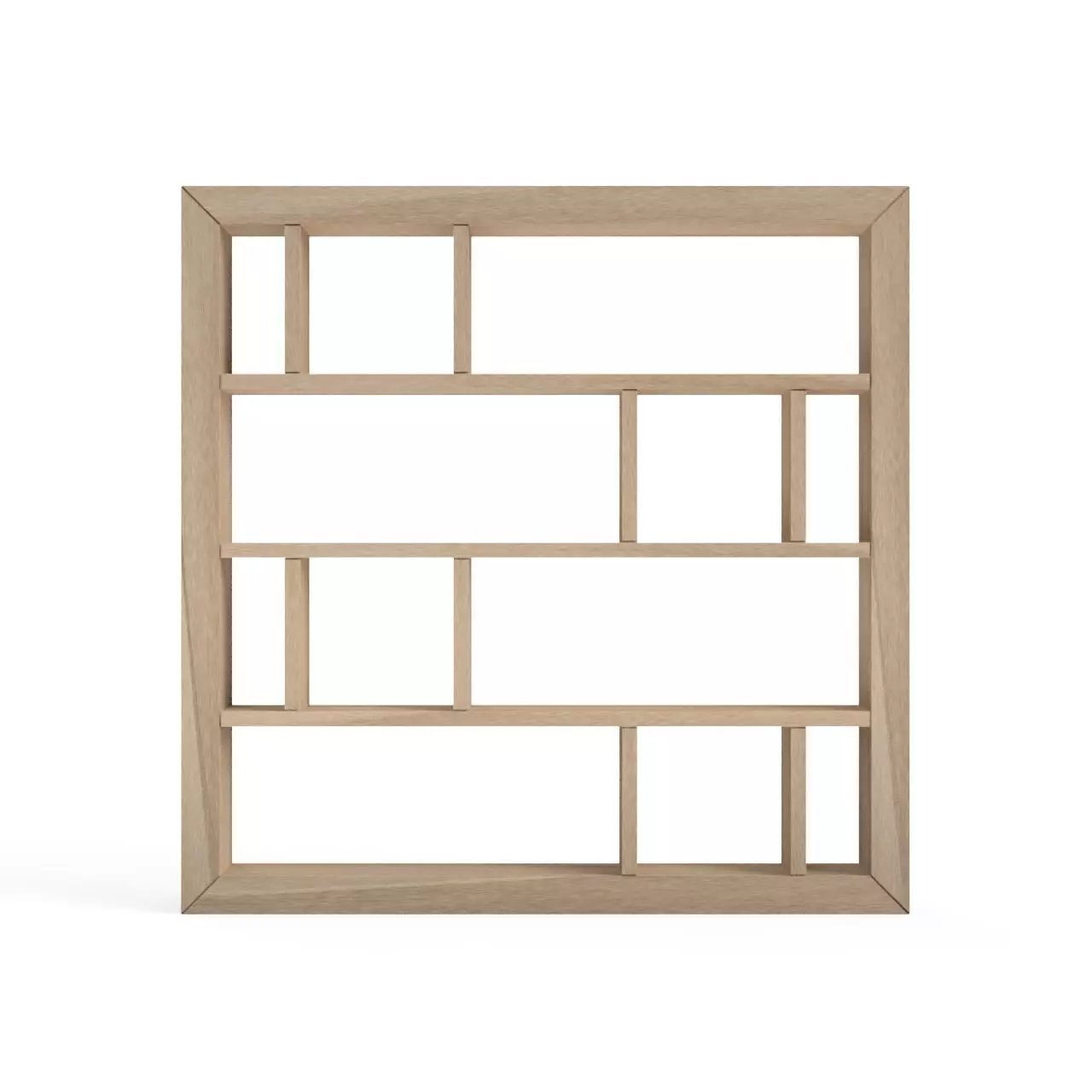 Rengazumi bookcase - oak 3D print model_0