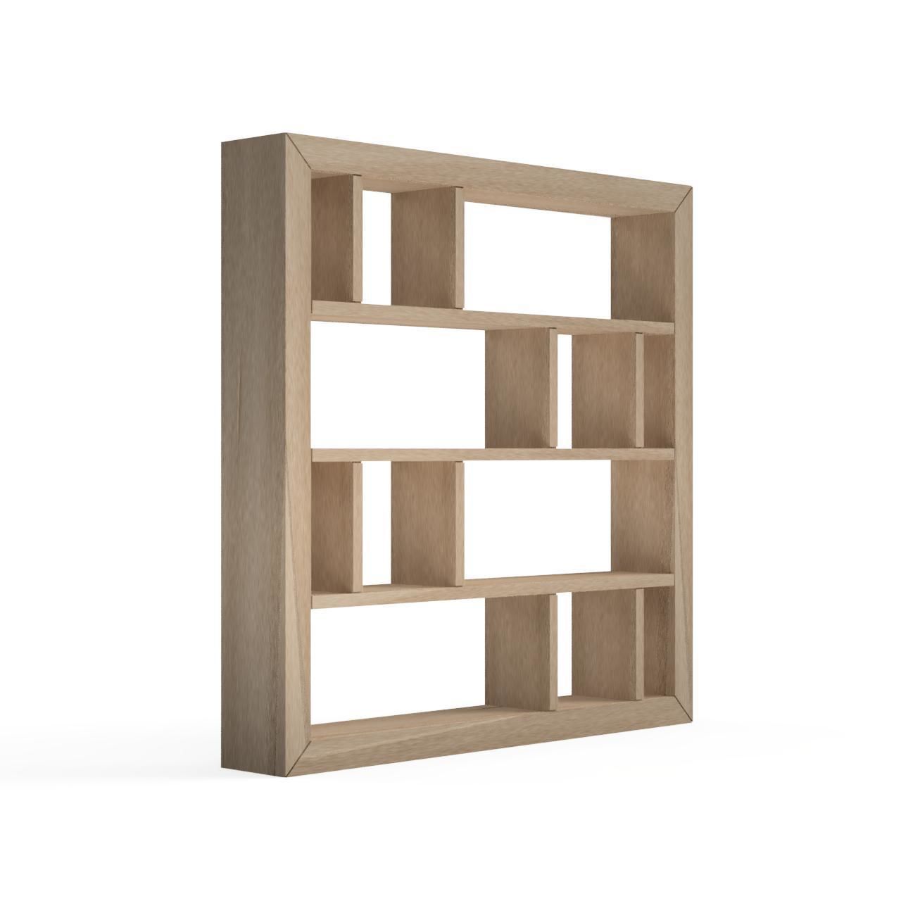 Rengazumi bookcase - oak 3D print model_2