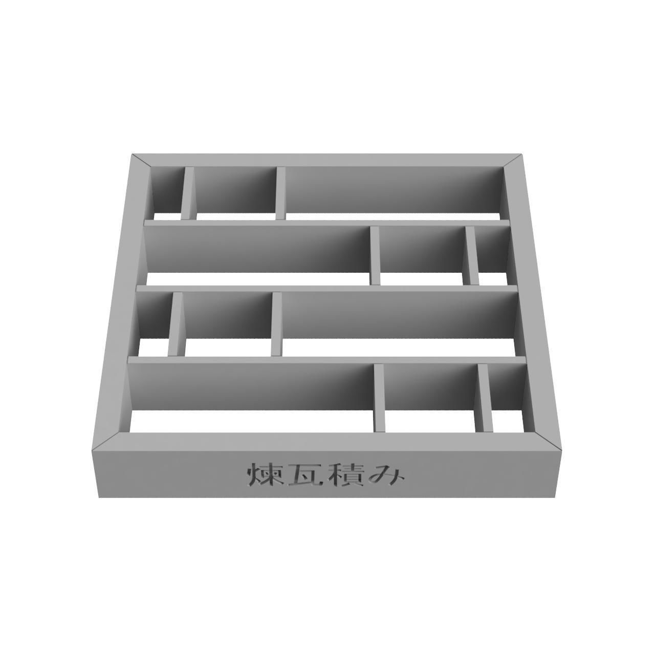 Rengazumi bookcase - oak 3D print model_3